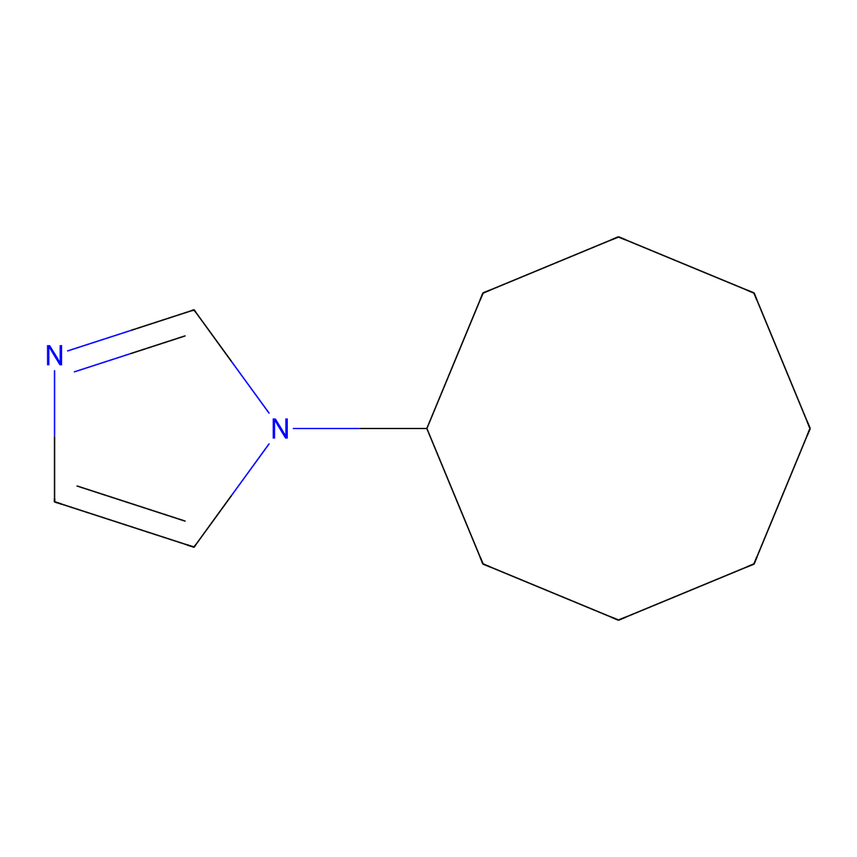 1-Cyclooctyl-1H-imidazole molecular structure, CAS 168967-40-6