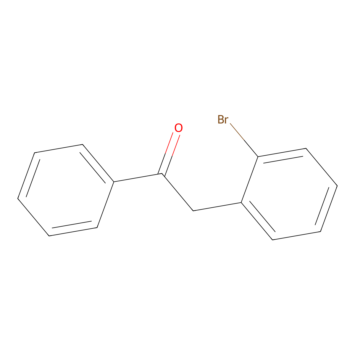 2-(2-Bromophenyl)acetophenone molecular structure, CAS 16897-97-5