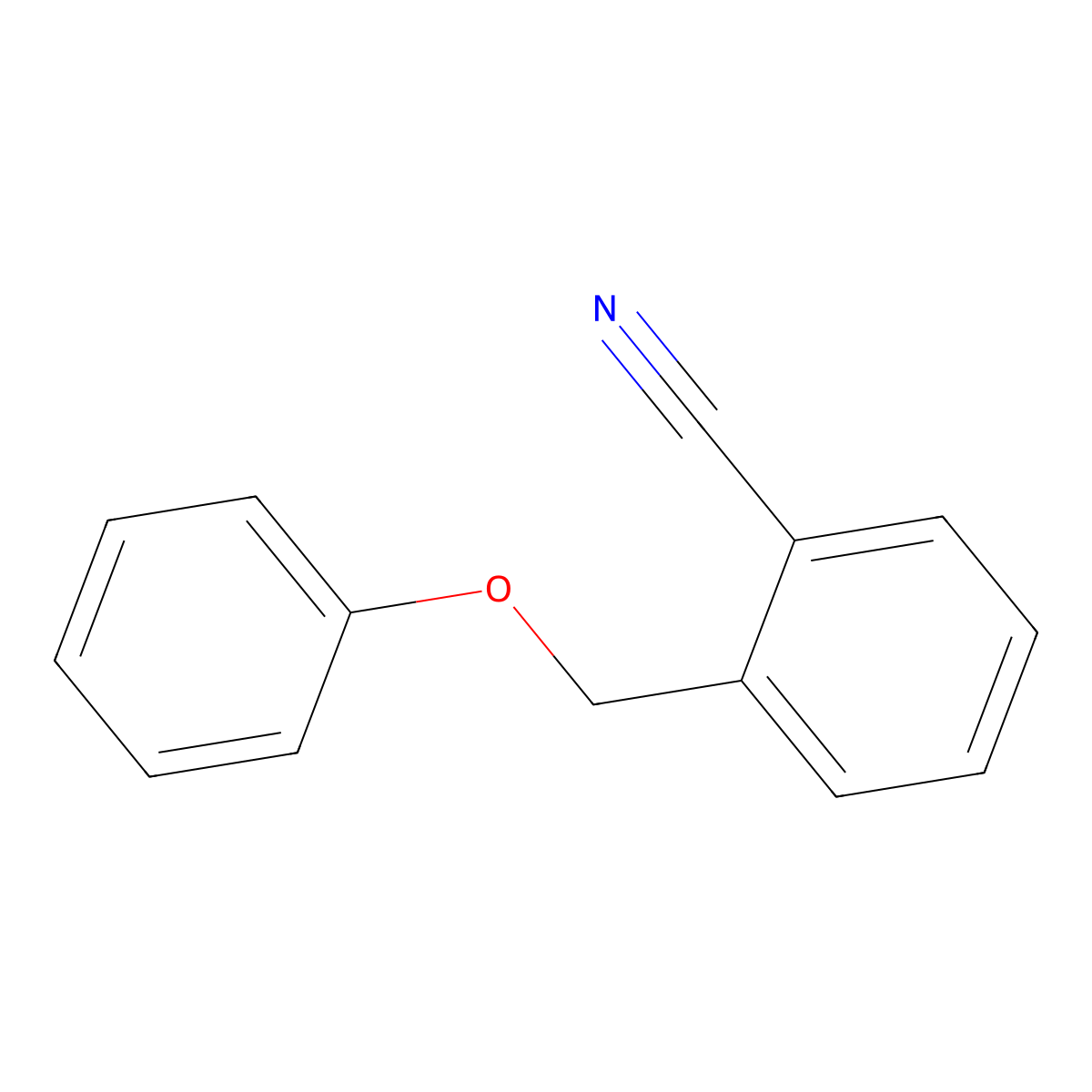 2-(Phenoxymethyl)benzonitrile molecular structure, CAS 168971-54-8
