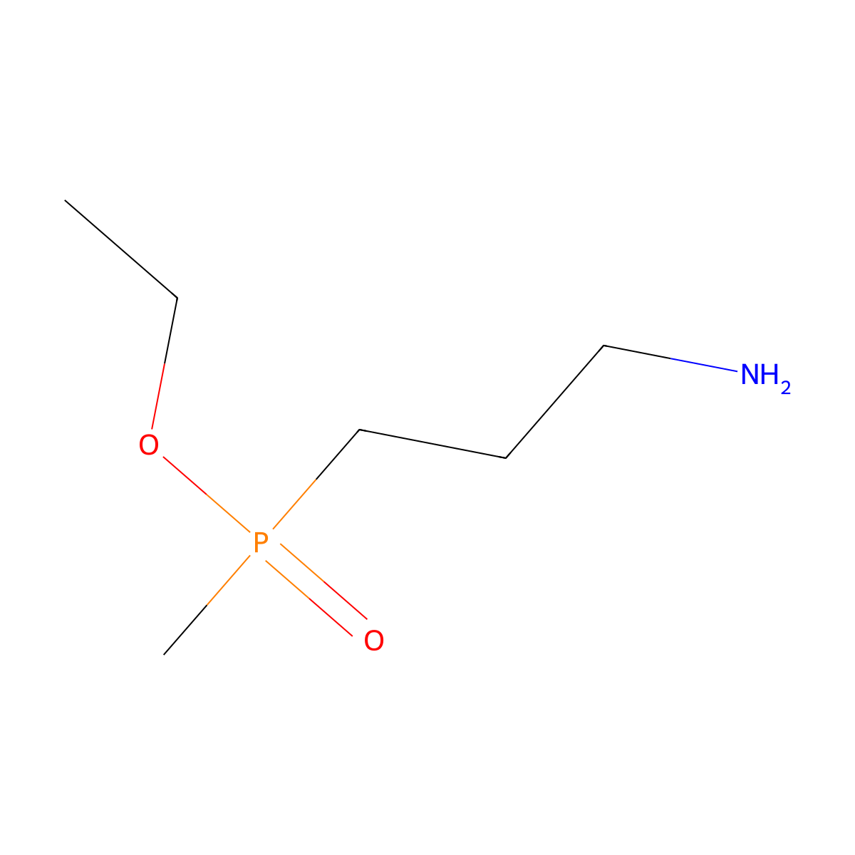Ethyl (3-aminopropyl)(methyl)phosphinate molecular structure, CAS 168977-85-3