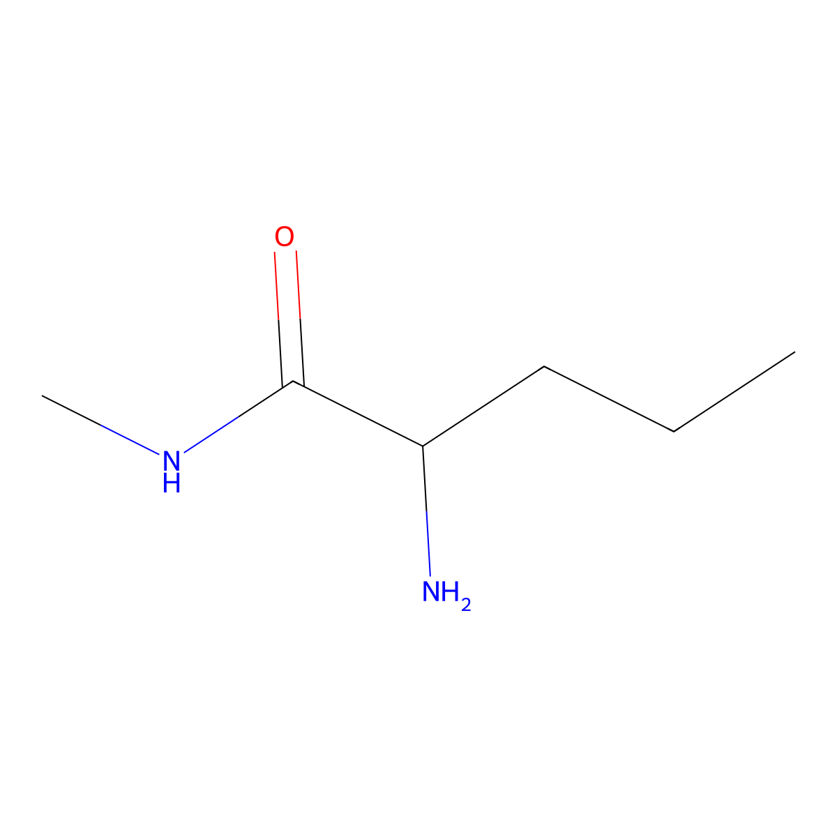 (2R)-2-amino-N-methylpentanamide molecular structure, CAS 1689841-43-7