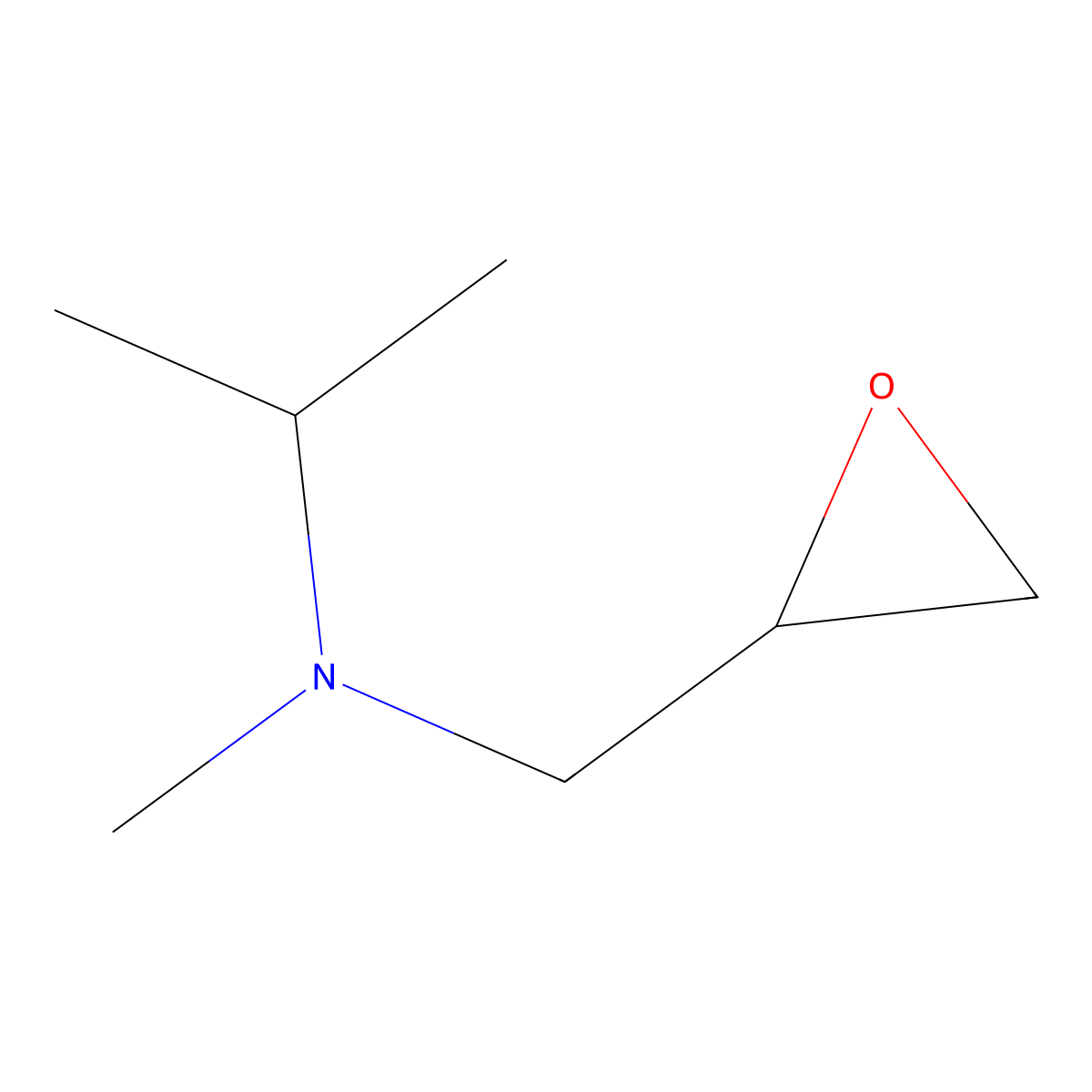 methyl((((2S)-oxiran-2-yl)methyl))(propan-2-yl)amine molecular structure, CAS 1689884-87-4