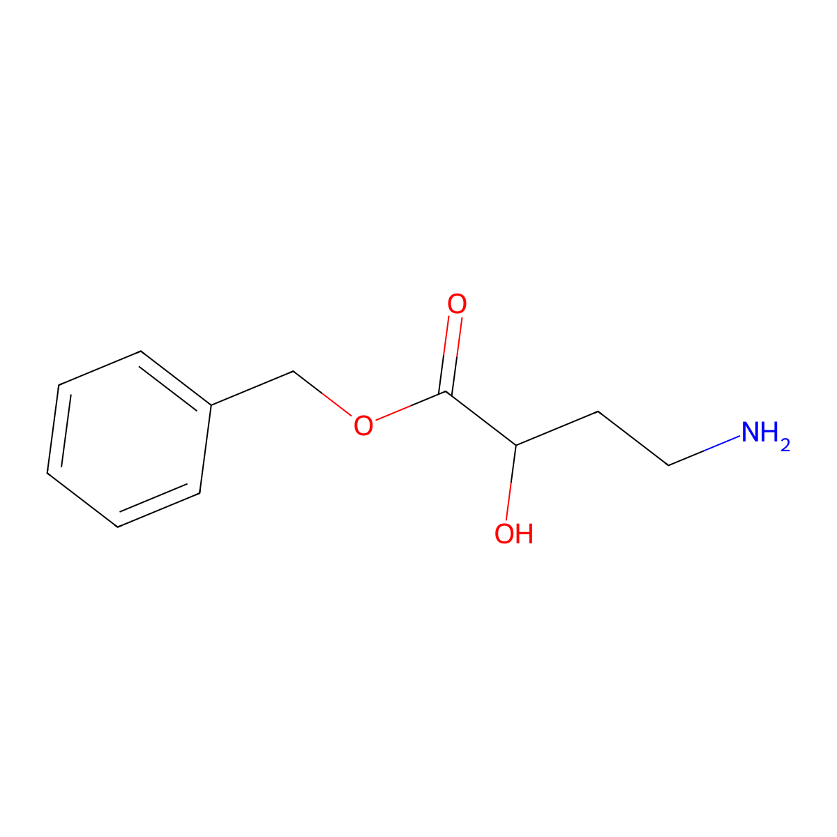 benzyl (2S)-4-amino-2-hydroxybutanoate molecular structure, CAS 1689932-04-4