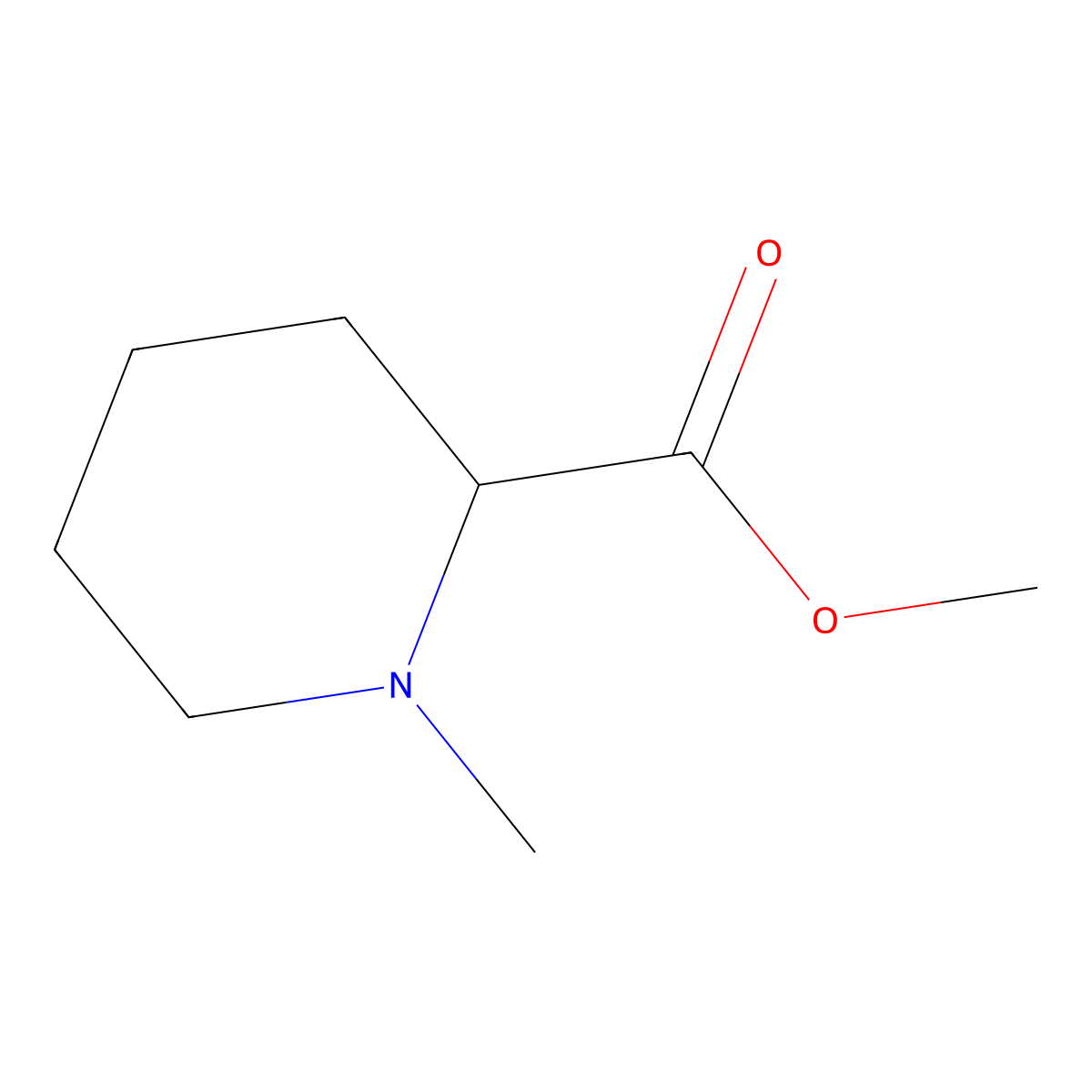 Methyl 1-methylpiperidine-2-carboxylate molecular structure, CAS 1690-74-0