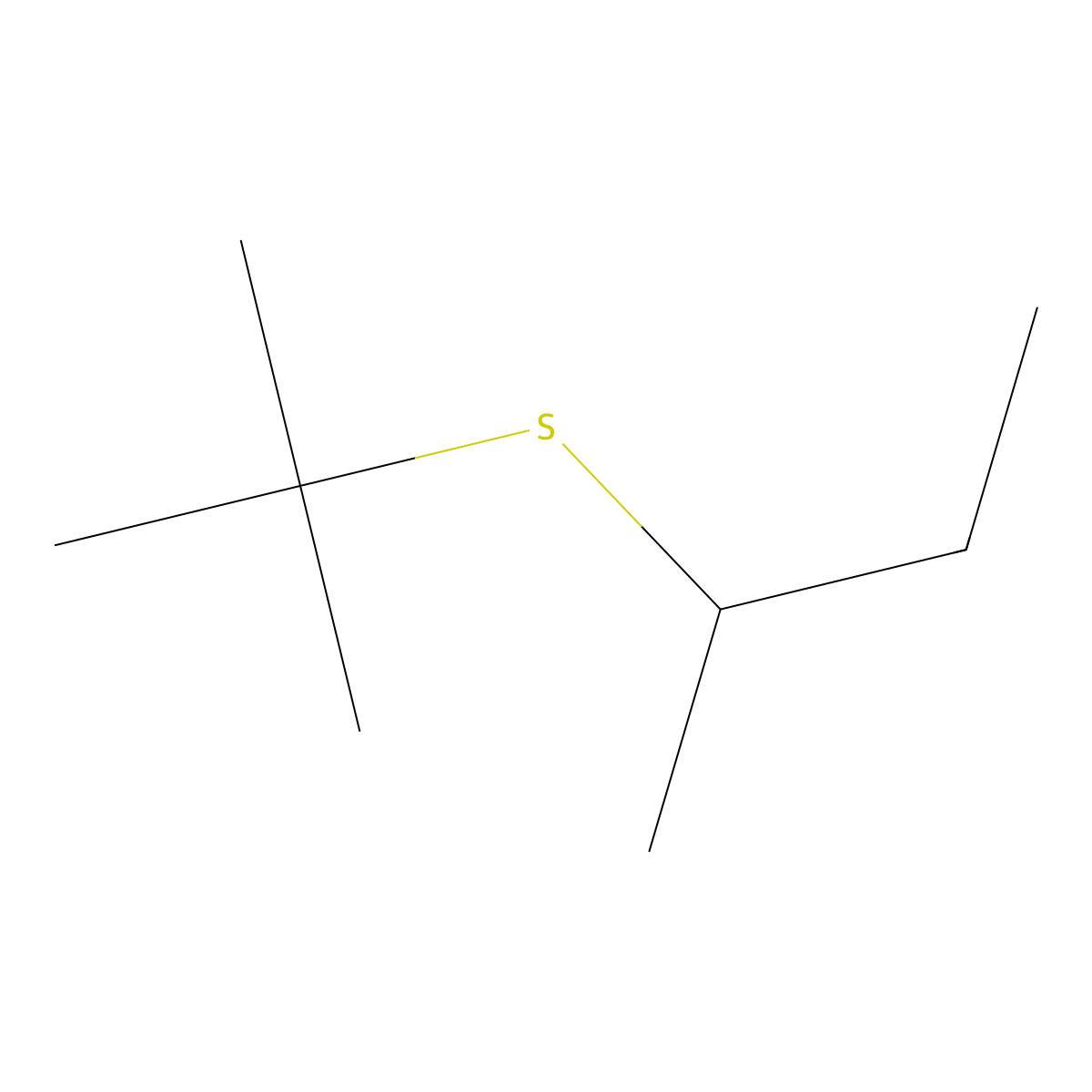 3,5,5-Trimethyl-4-thiahexane molecular structure, CAS 16900-03-1