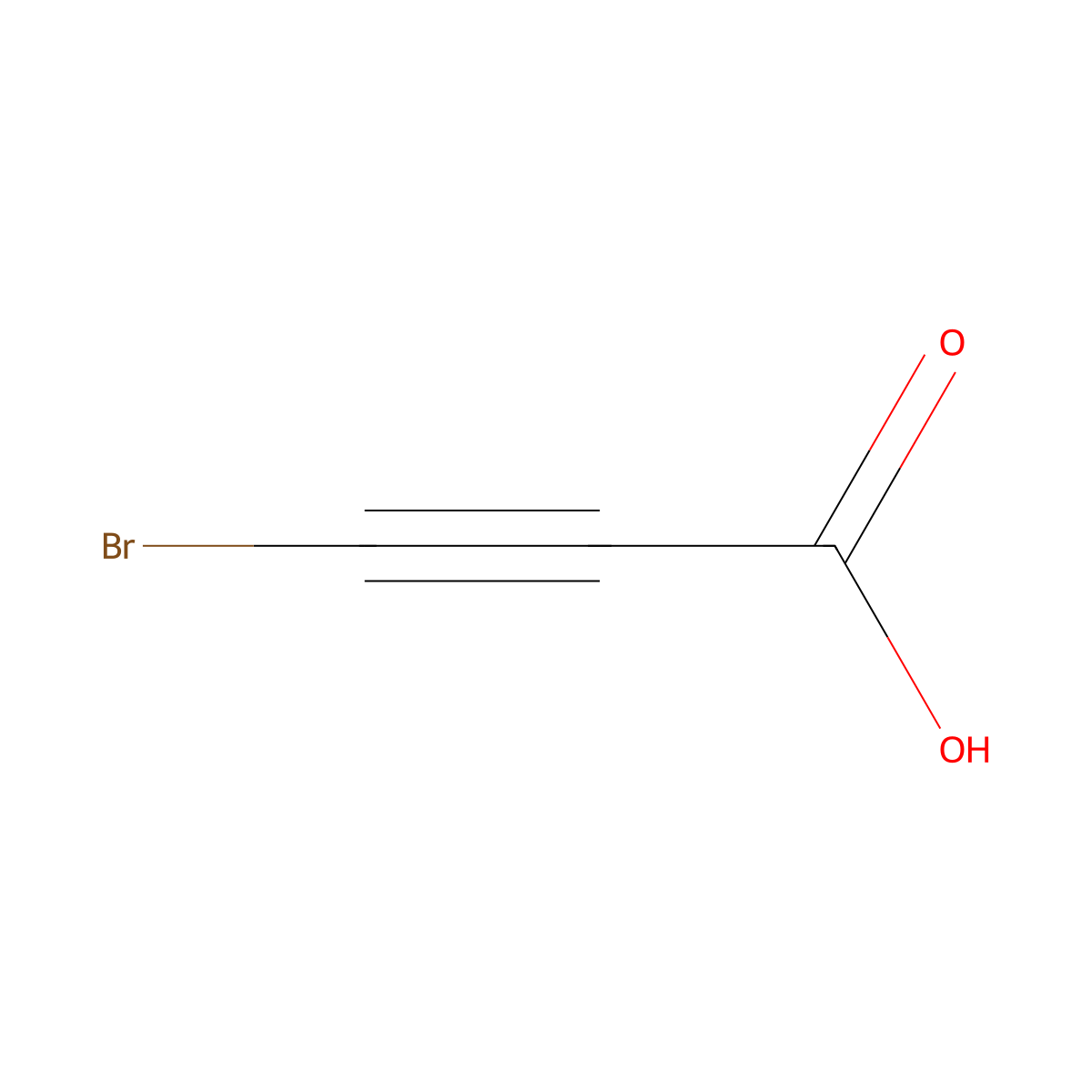 Bromopropiolic acid molecular structure, CAS 16900-53-1