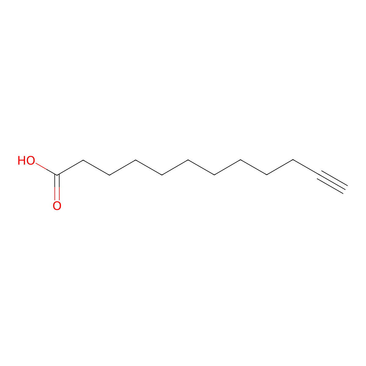 11-Dodecynoic acid molecular structure, CAS 16900-60-0