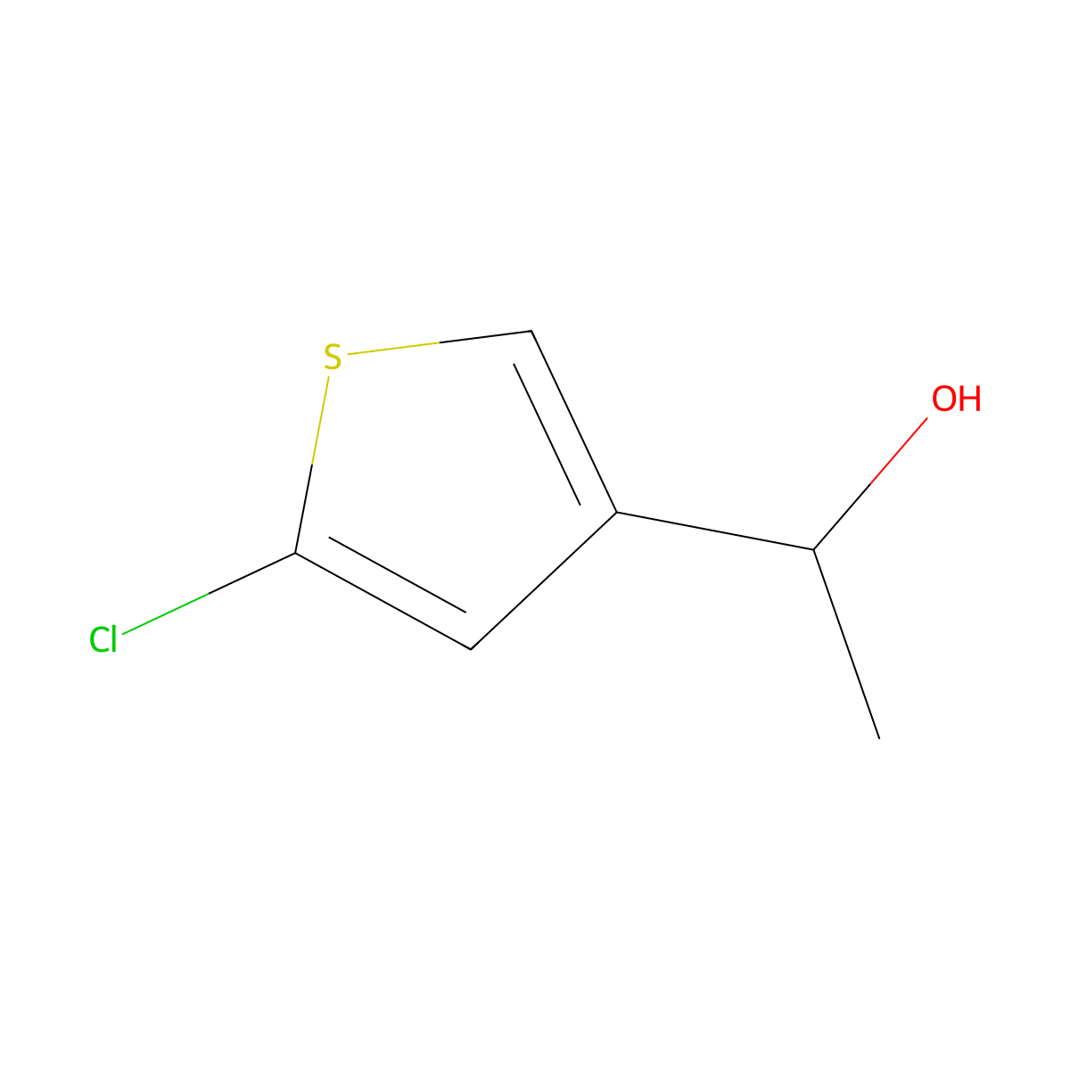 (1S)-1-(5-chlorothiophen-3-yl)ethan-1-ol molecular structure, CAS 1690064-91-5