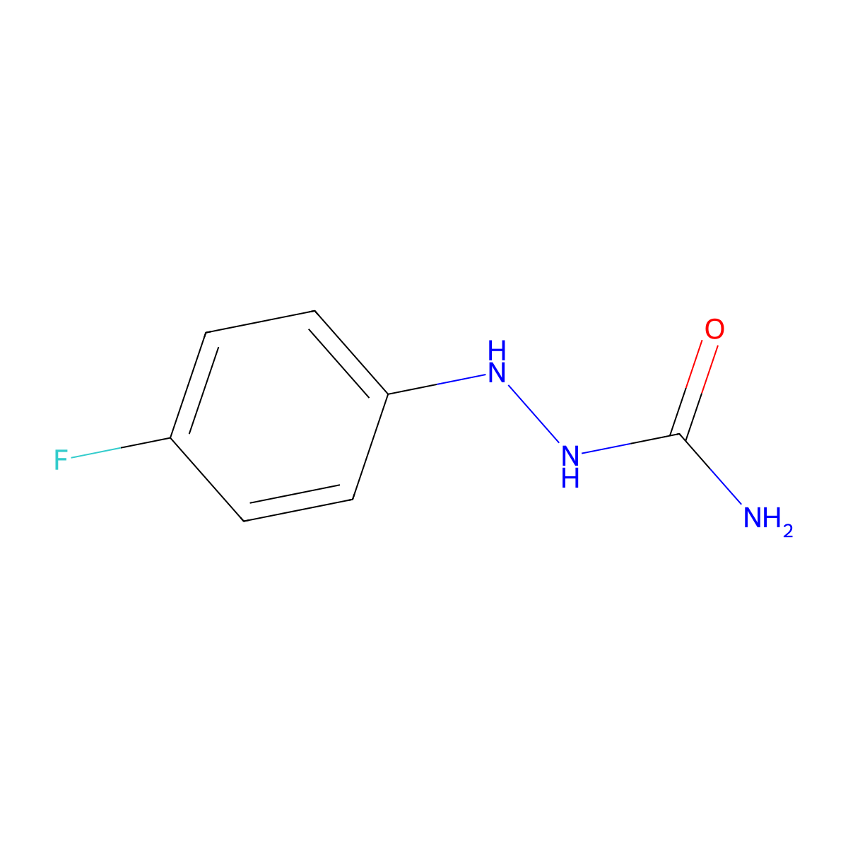 (4-Fluoroanilino)urea molecular structure, CAS 16901-37-4