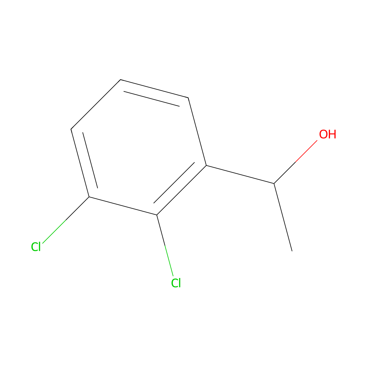 (1S)-1-(2,3-dichlorophenyl)ethan-1-ol molecular structure, CAS 1690118-03-6