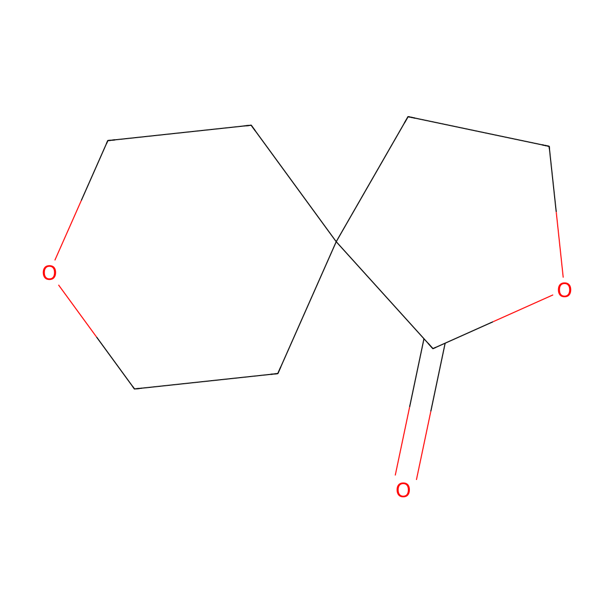 2,8-Dioxaspiro[4.5]decan-1-one molecular structure, CAS 1690338-28-3