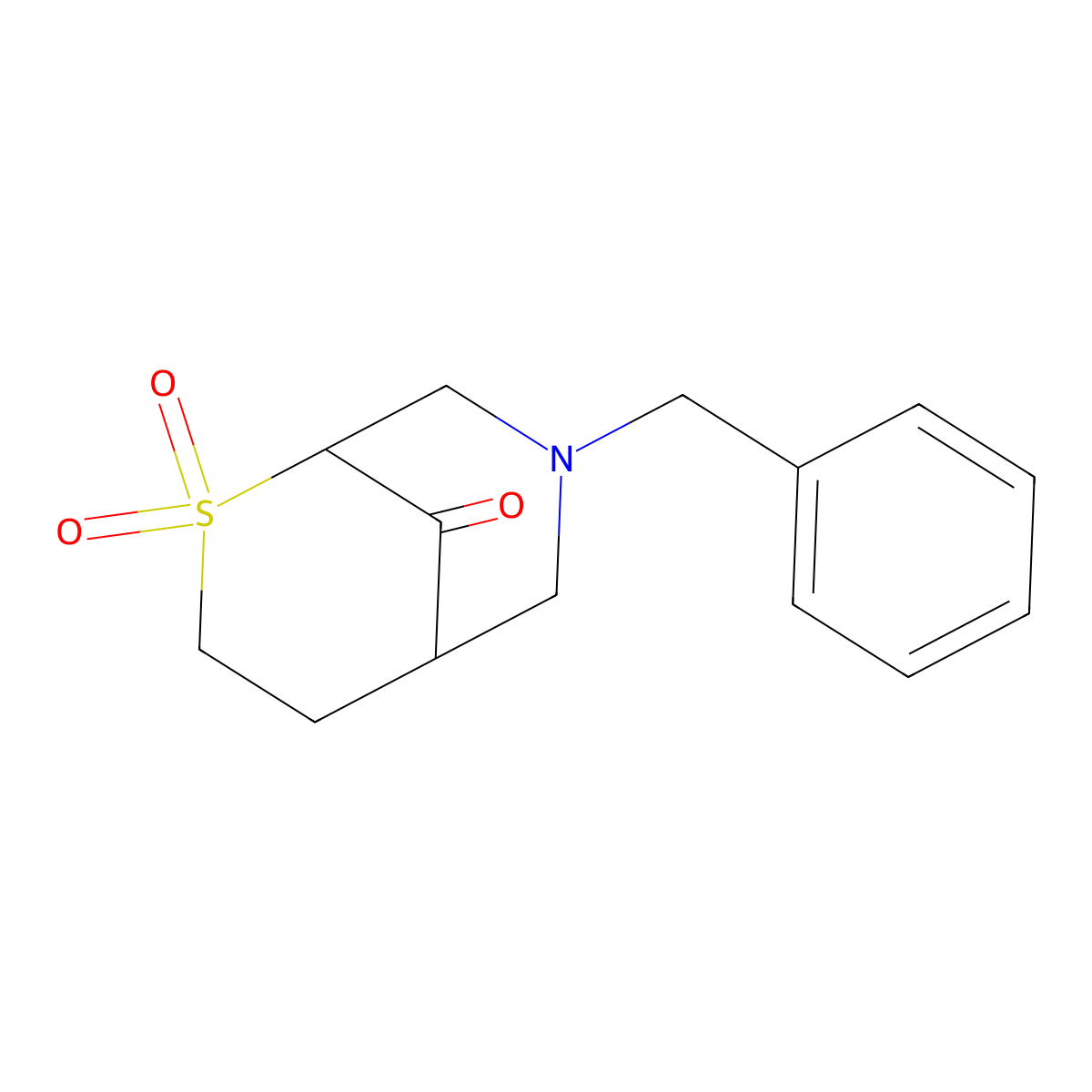 7-Benzyl-2lambda6-thia-7-azabicyclo[3.3.1]nonane-2,2,9-trione molecular structure, CAS 1690364-56-7