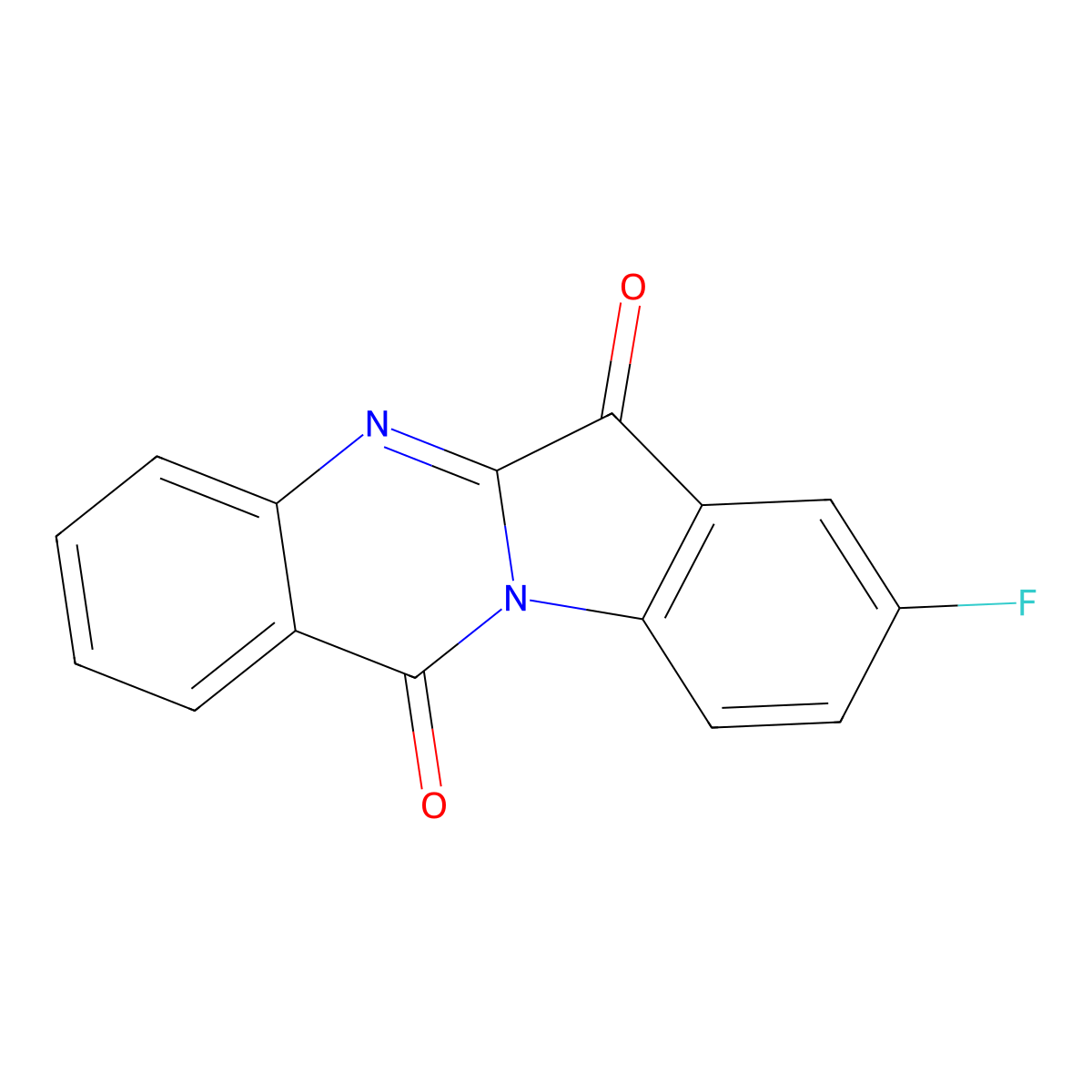 8-Fluoroindolo[2,1-b]quinazoline-6,12-dione molecular structure, CAS 169037-58-5