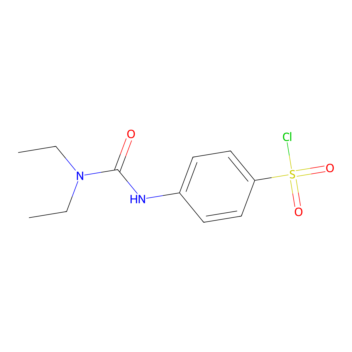 4-(3,3-Diethyl-ureido)-benzenesulfonyl chloride molecular structure, CAS 169040-62-4