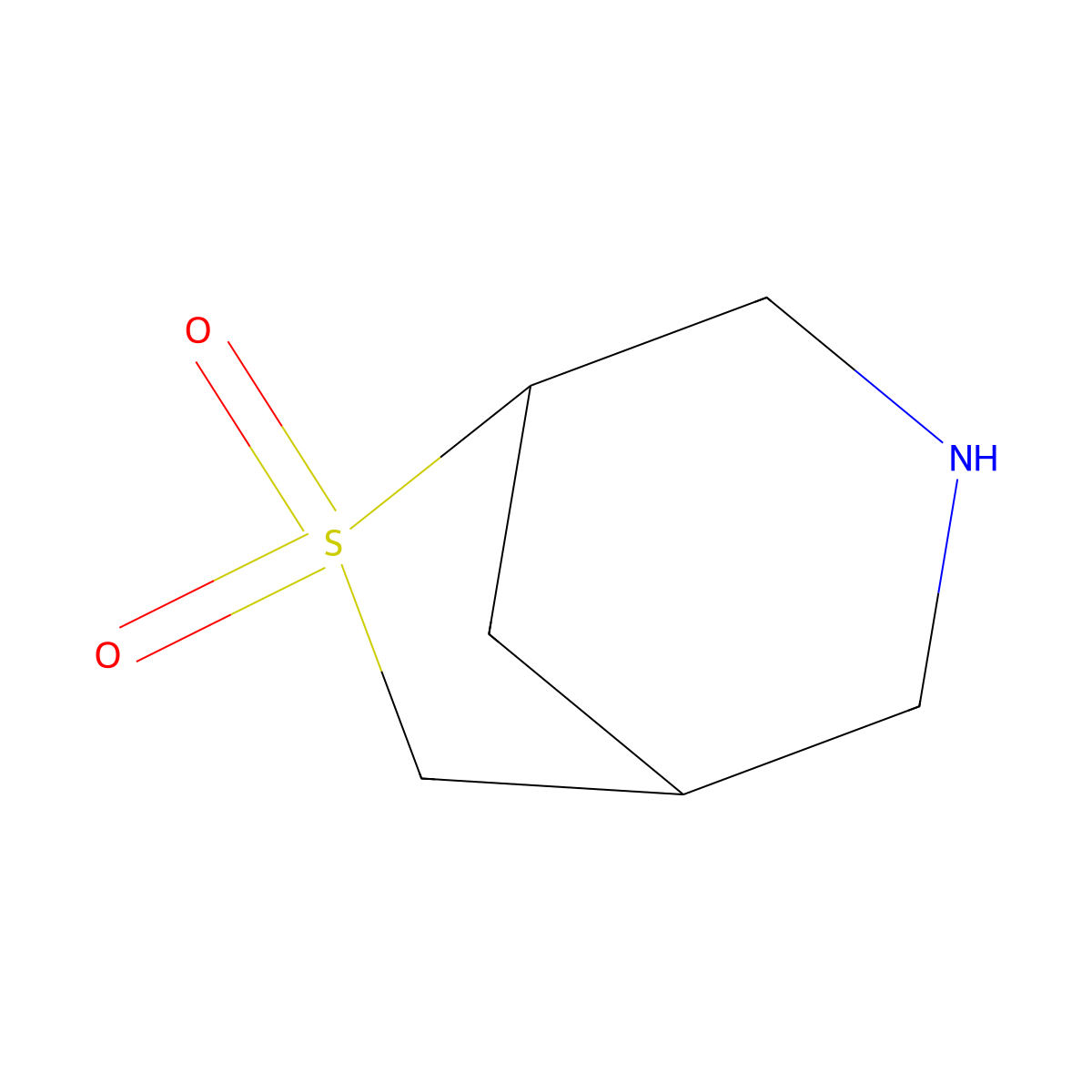 6-Thia-3-azabicyclo[3.2.1]octane 6,6-dioxide molecular structure, CAS 1690425-34-3