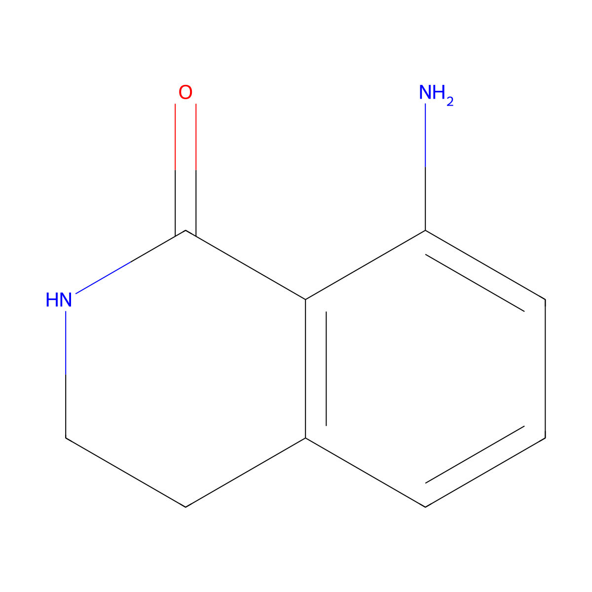 8-Amino-3,4-dihydroisoquinolin-1(2H)-one molecular structure, CAS 169045-00-5