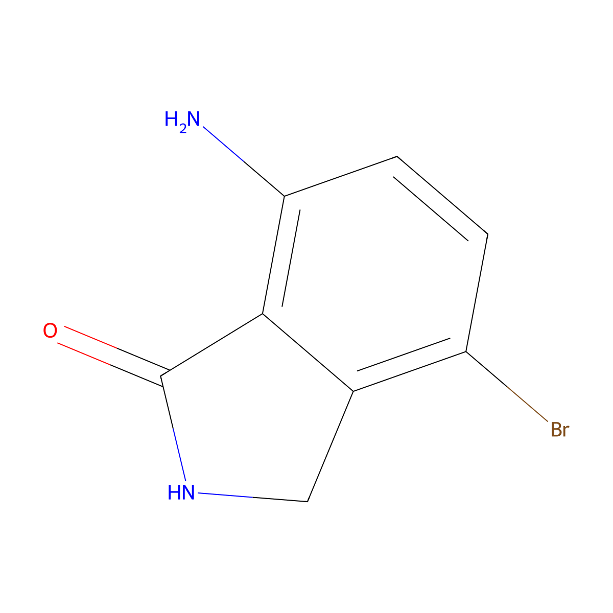 7-Amino-4-bromo-2,3-dihydroisoindol-1-one molecular structure, CAS 169045-01-6