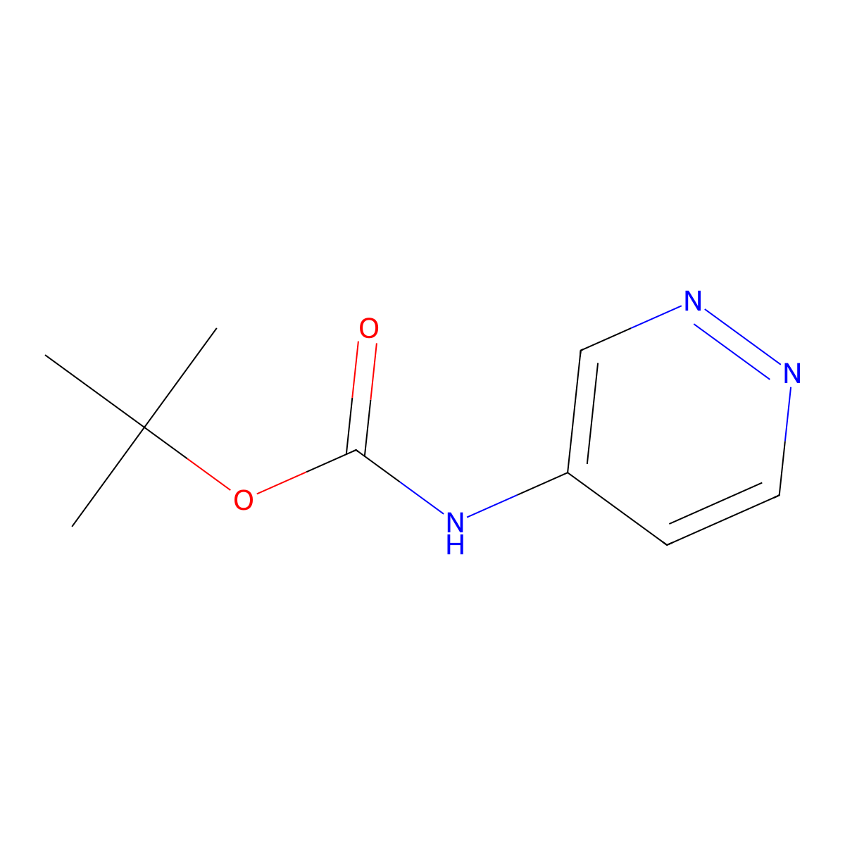 4-(Boc-amino)pyridazine molecular structure, CAS 169050-21-9