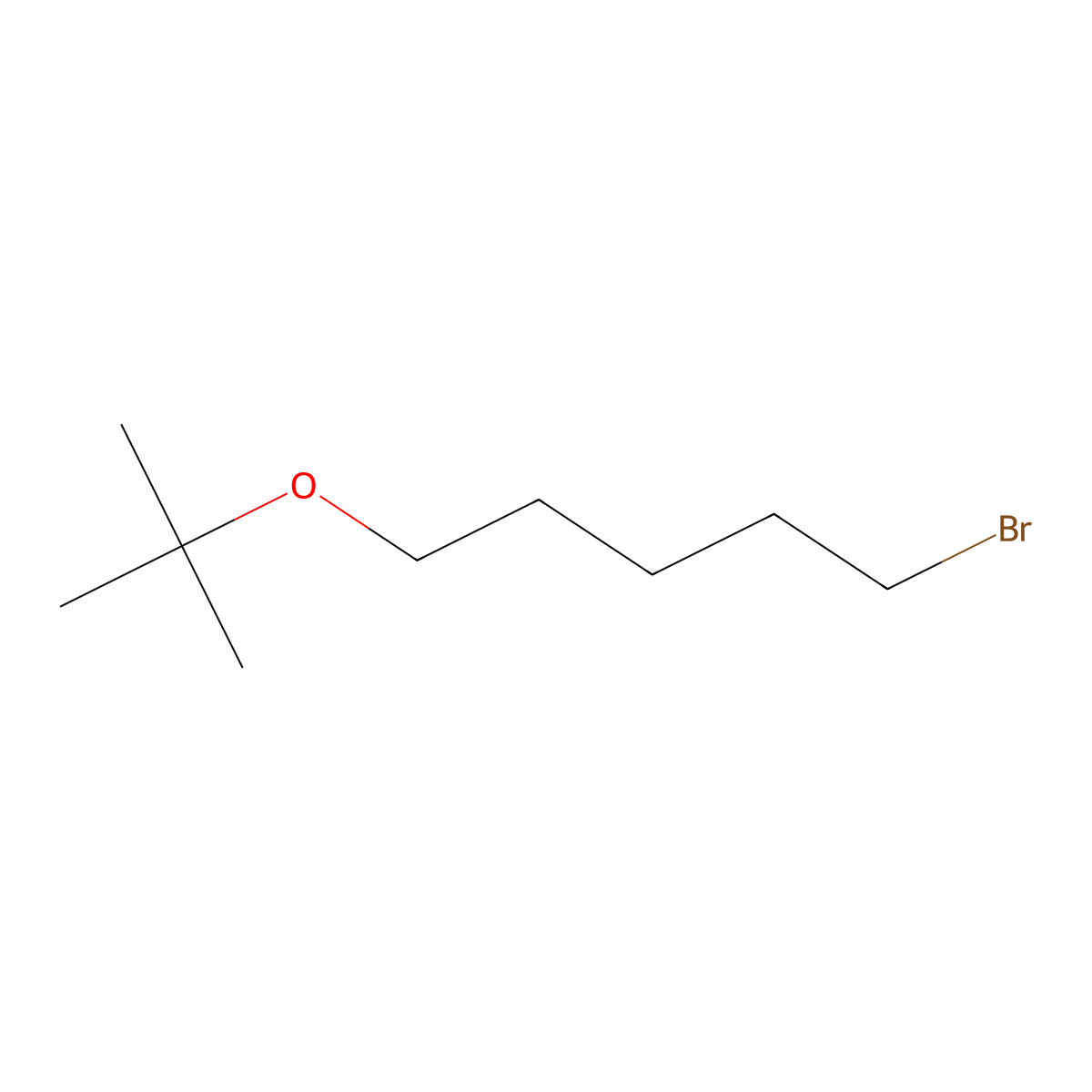 1-Bromo-5-(tert-butoxy)pentane molecular structure, CAS 169054-83-5