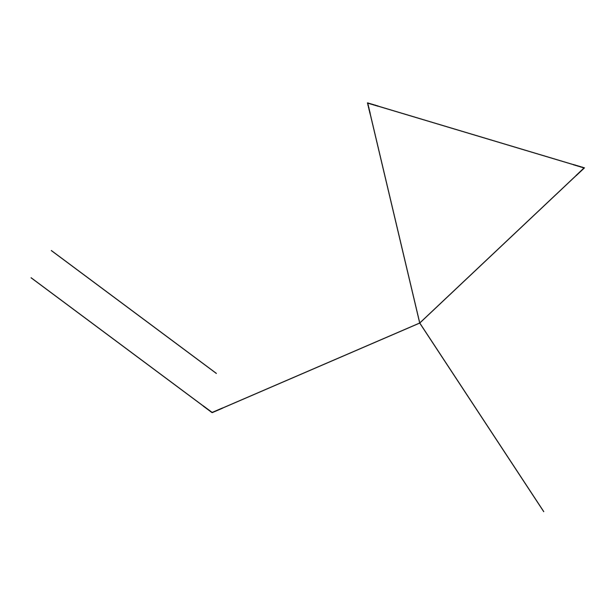 Cyclopropane, 1-ethenyl-1-methyl- molecular structure, CAS 16906-27-7