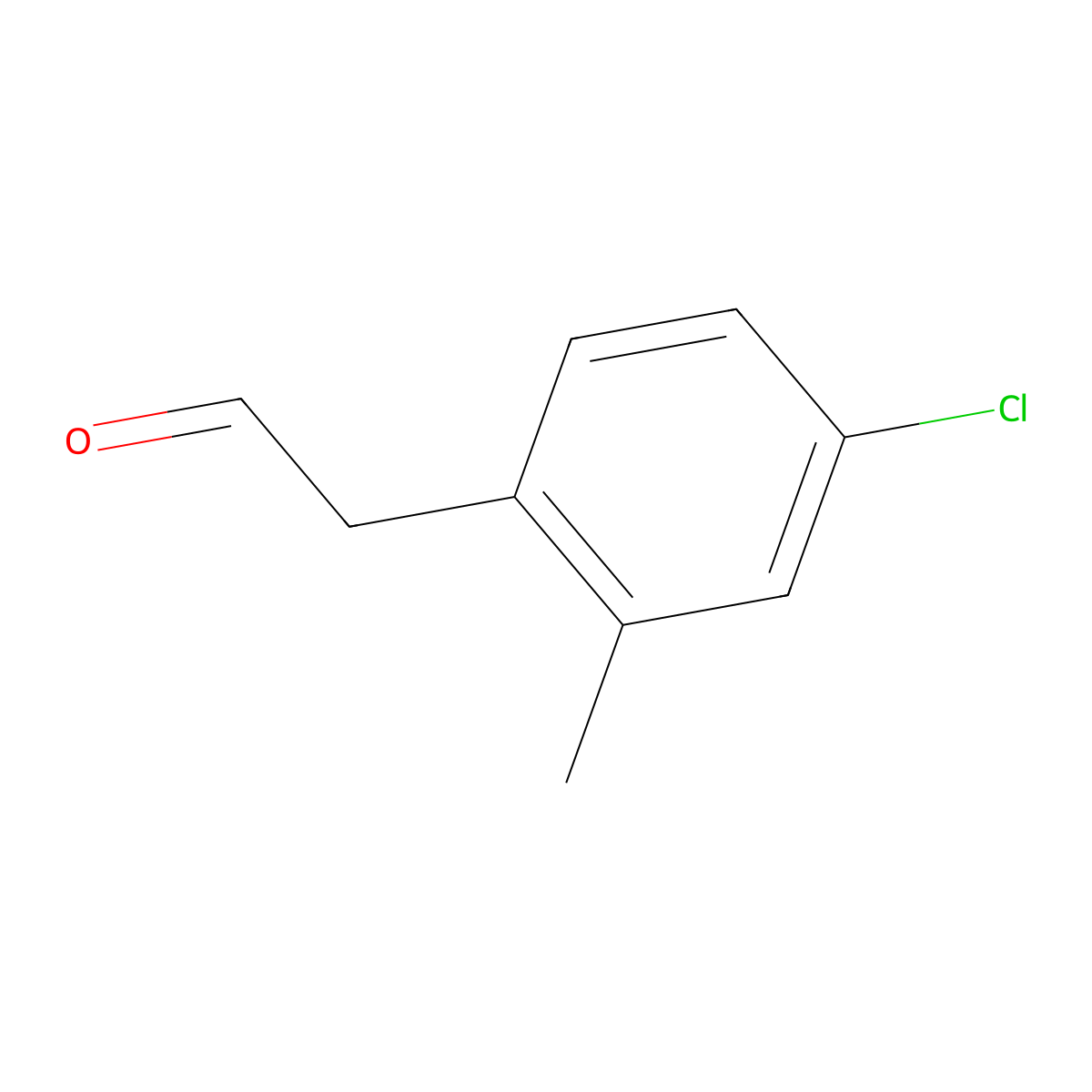 2-(4-Chloro-2-methylphenyl)acetaldehyde molecular structure, CAS 1690691-59-8