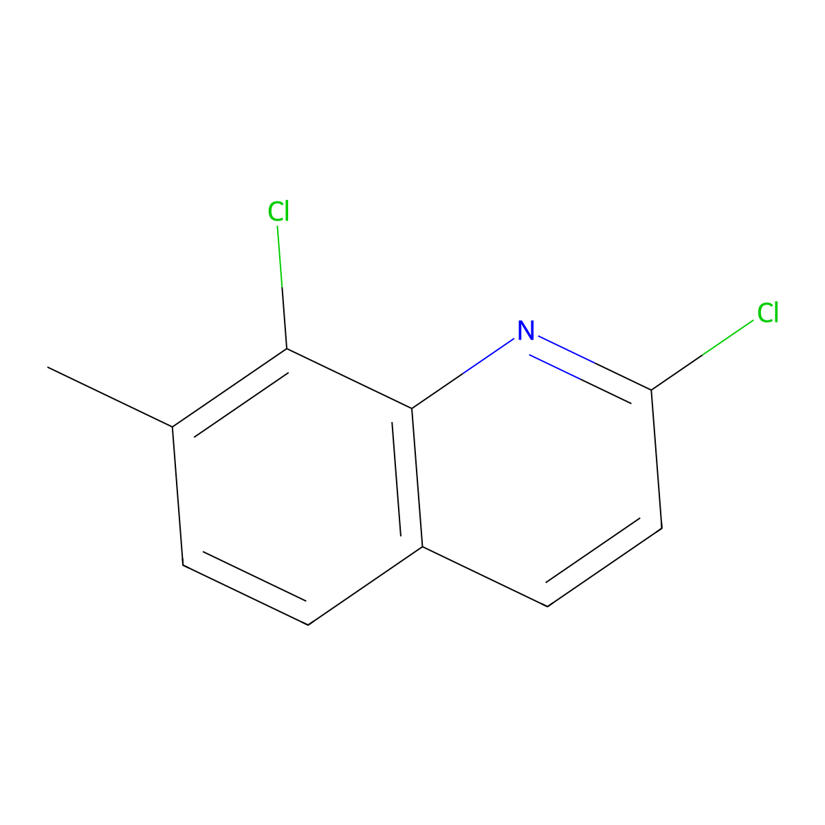 2,8-Dichloro-7-methylquinoline molecular structure, CAS 1690692-63-7