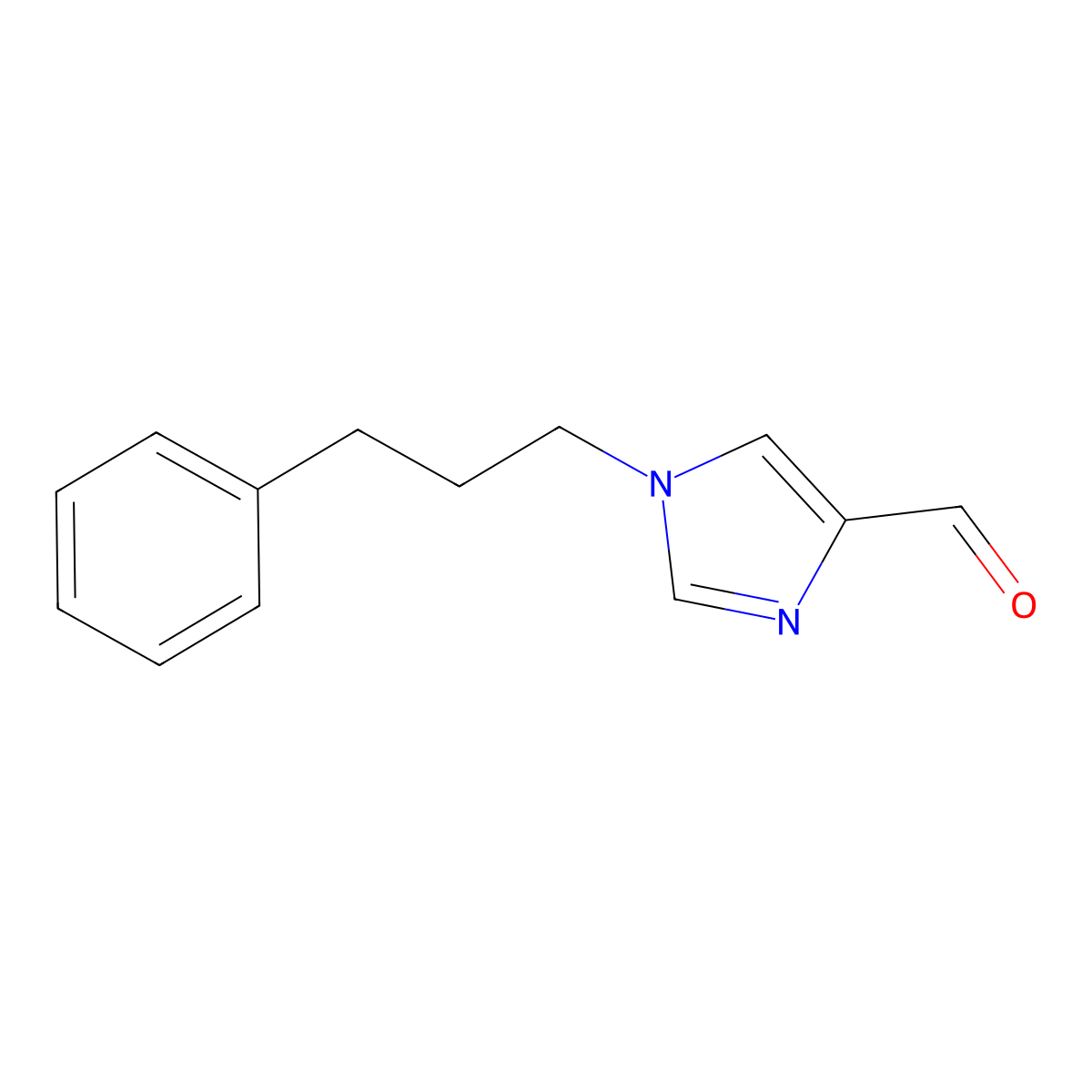 1-(3-phenylpropyl)-1H-imidazole-4-carbaldehyde molecular structure, CAS 1690707-70-0