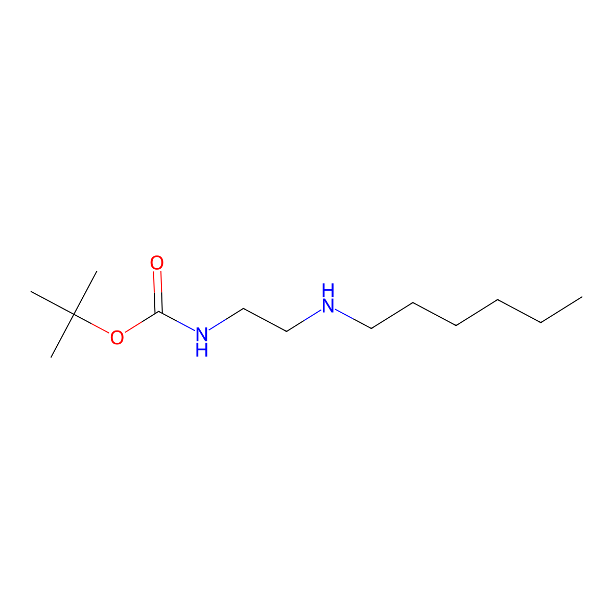 tert-butylN-[2-(hexylamino)ethyl]carbamate molecular structure, CAS 1690715-15-1