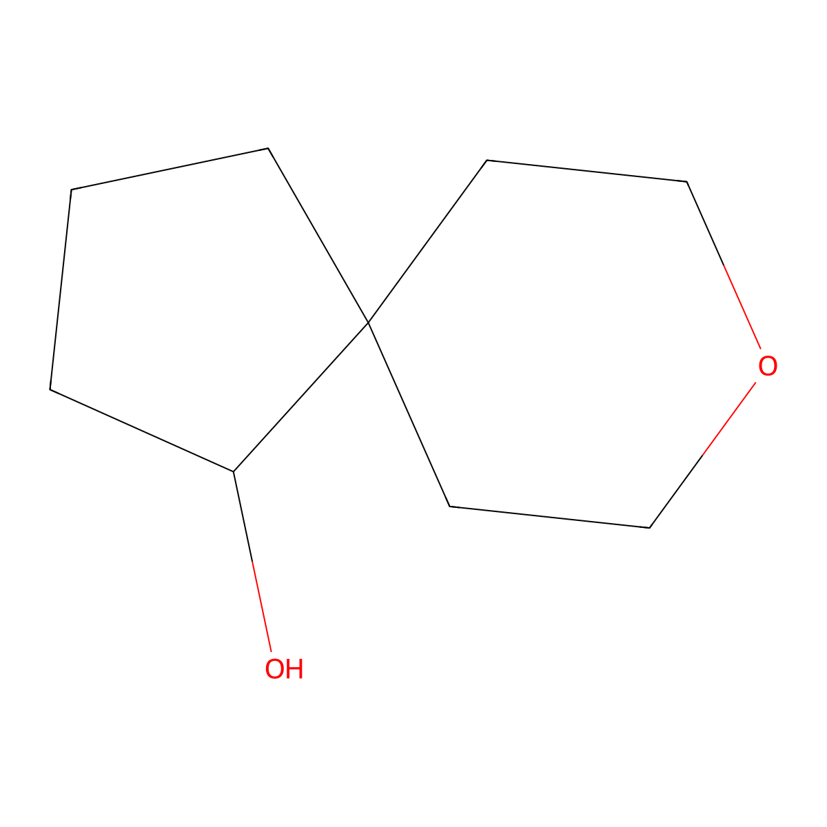 8-Oxaspiro[4.5]decan-1-ol molecular structure, CAS 1690751-54-2