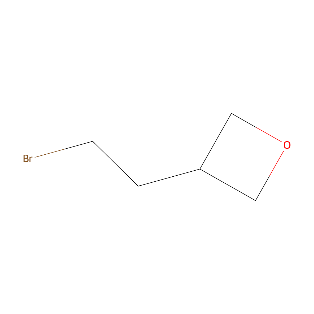 3-(2-Bromoethyl)oxetane molecular structure, CAS 1690754-22-3