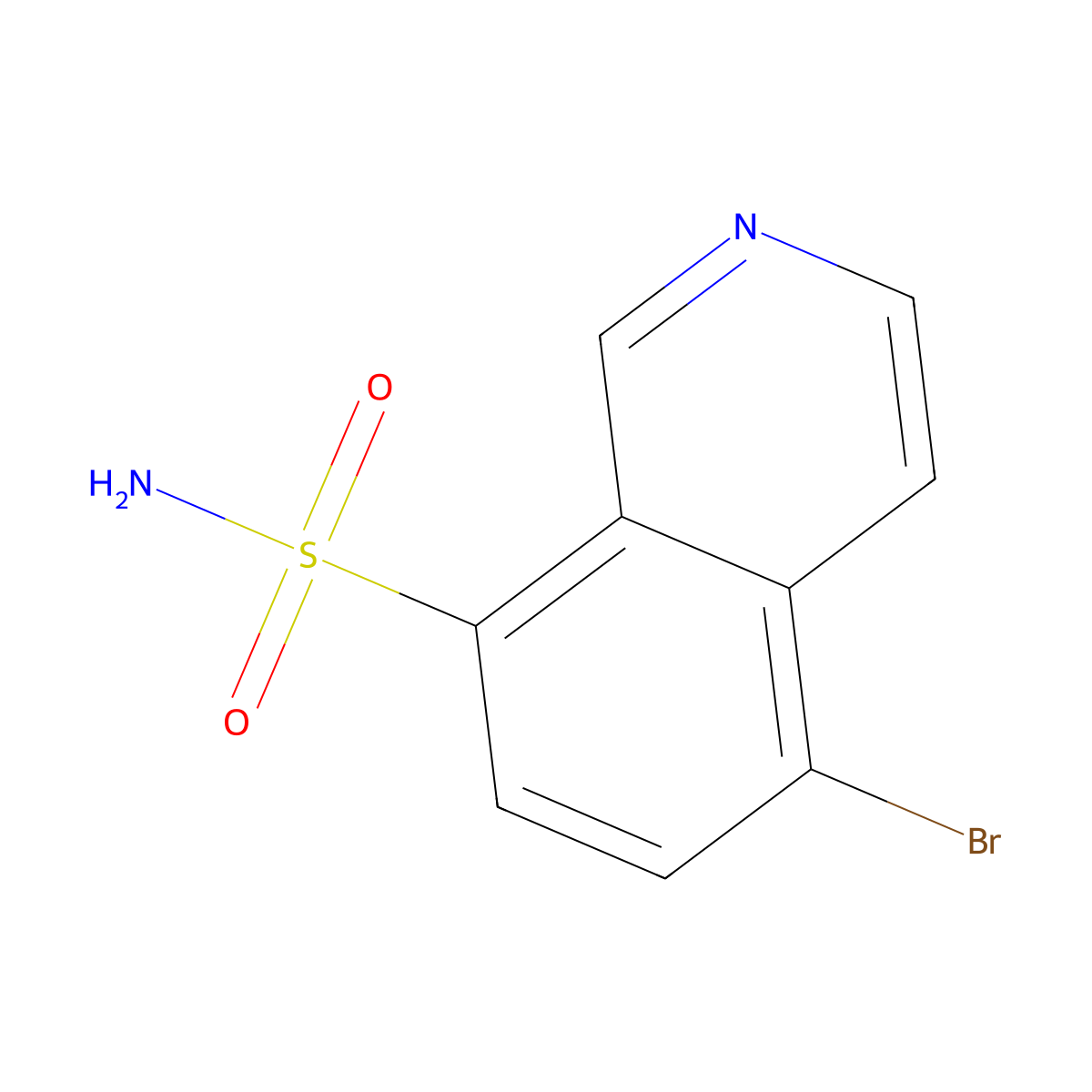 5-Bromoisoquinoline-8-sulfonamide molecular structure, CAS 1690795-78-8