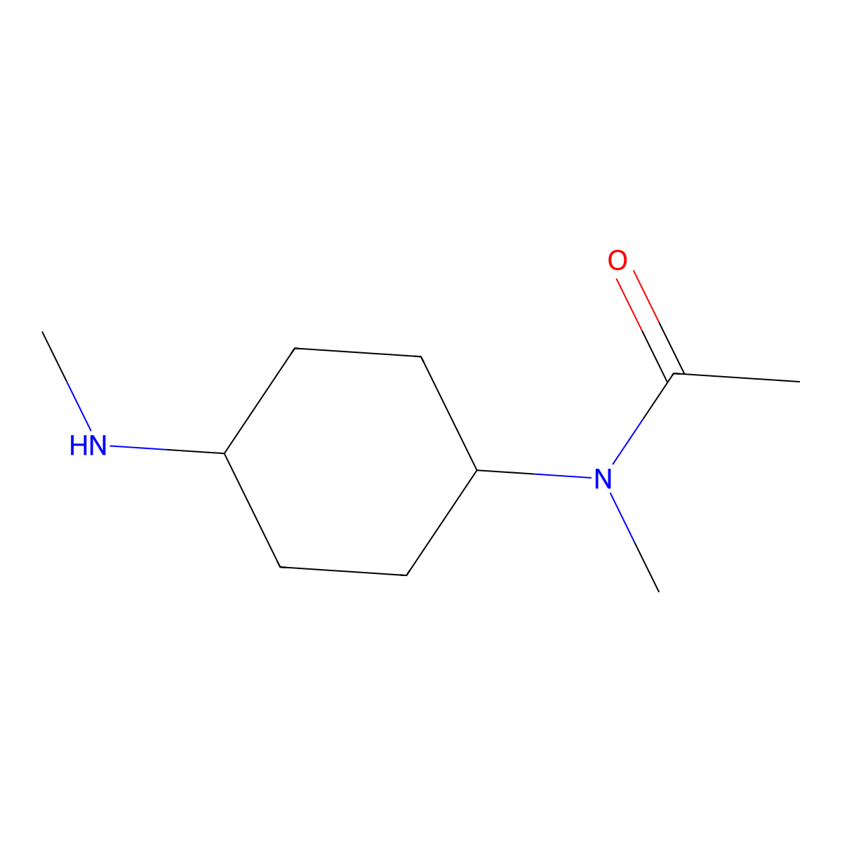 N-Methyl-N-(4-methylamino-cyclohexyl)-acetamide molecular structure, CAS 1690910-33-8