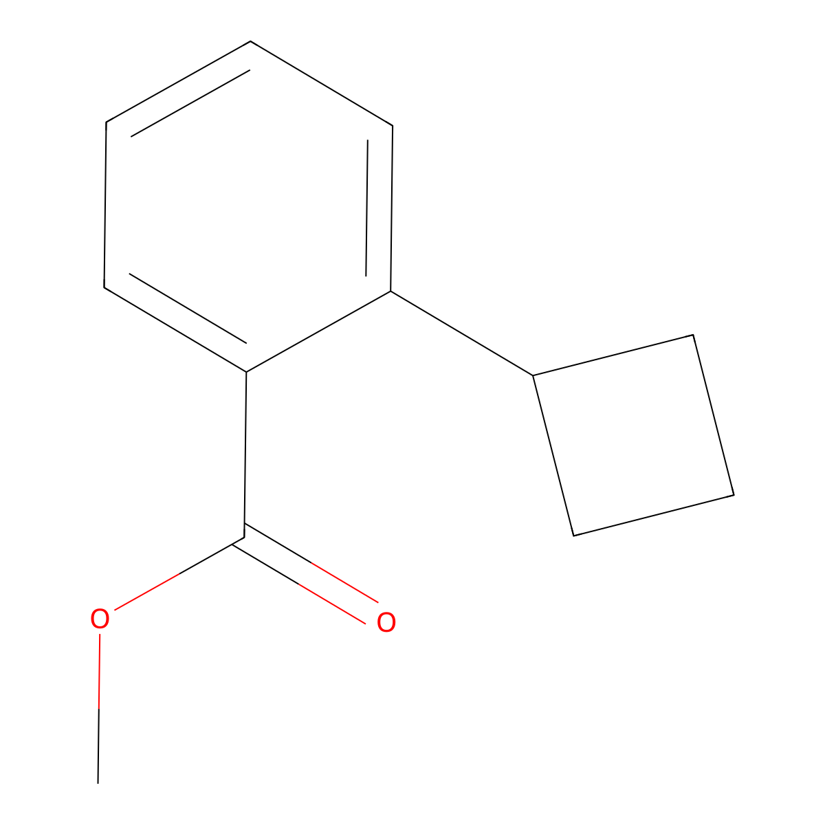 Methyl 2-cyclobutylbenzoate molecular structure, CAS 1690919-45-9