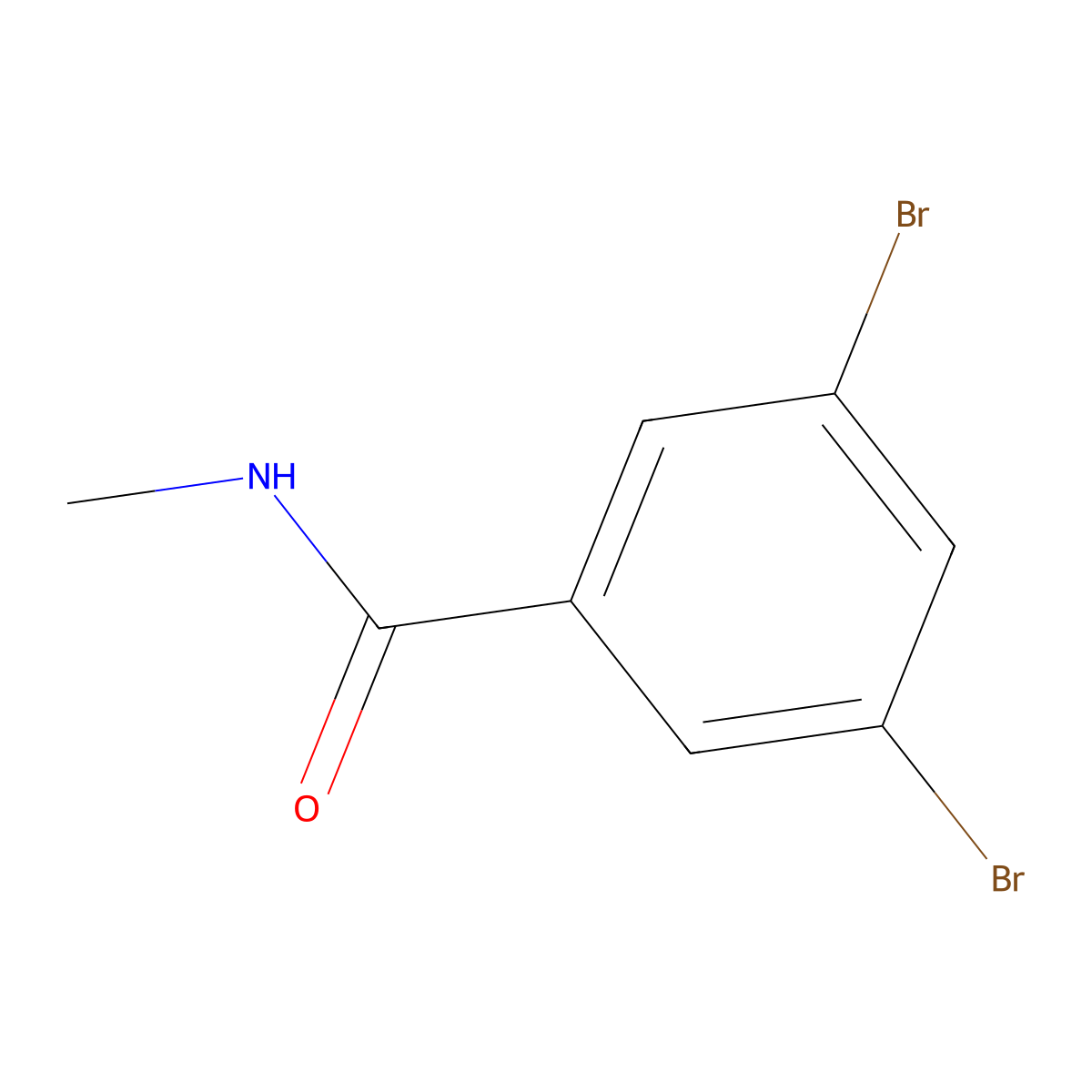3,5-dibromo-N-methylbenzamide molecular structure, CAS 1690929-13-5