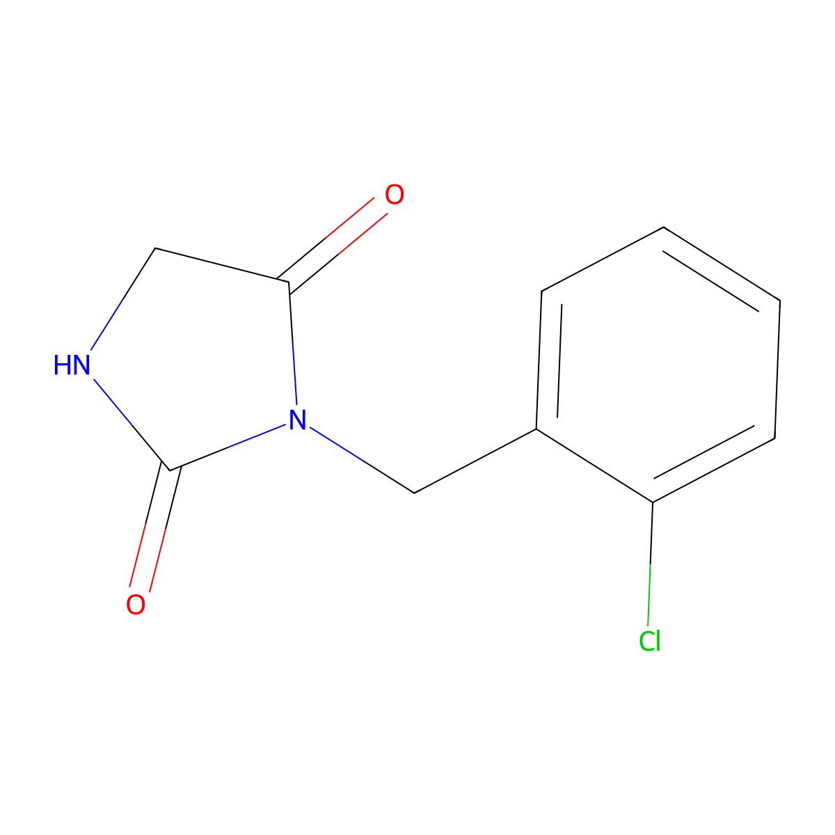 3-(2-Chlorobenzyl)imidazolidine-2,4-dione molecular structure, CAS 1691026-01-3