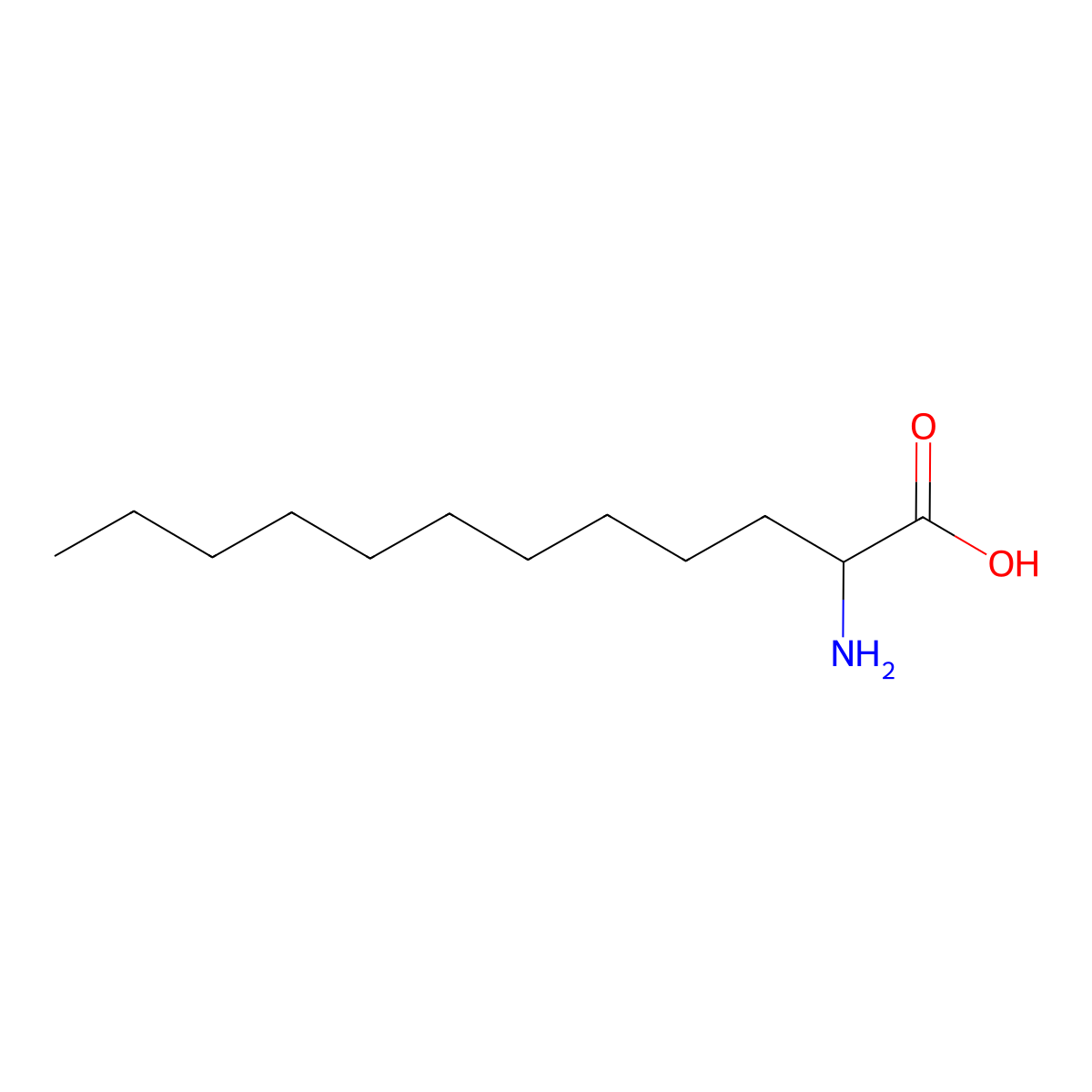 (R)-2-Aminododecanoic acid molecular structure, CAS 169106-36-9