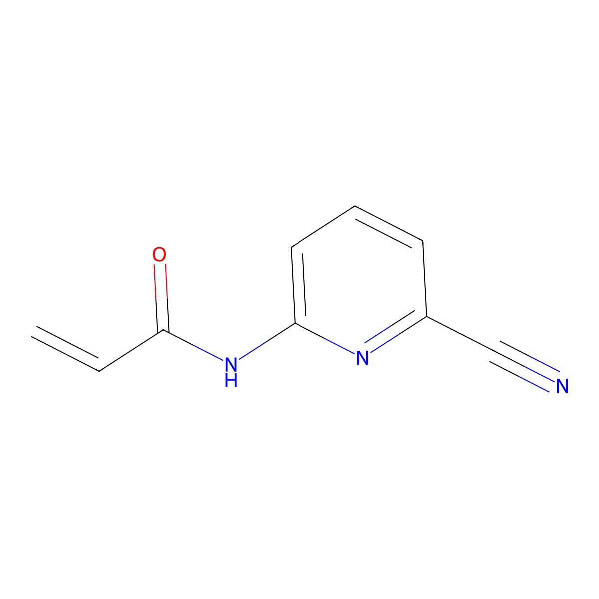 N-(6-Cyanopyridin-2-yl)acrylamide molecular structure, CAS 1691090-01-3