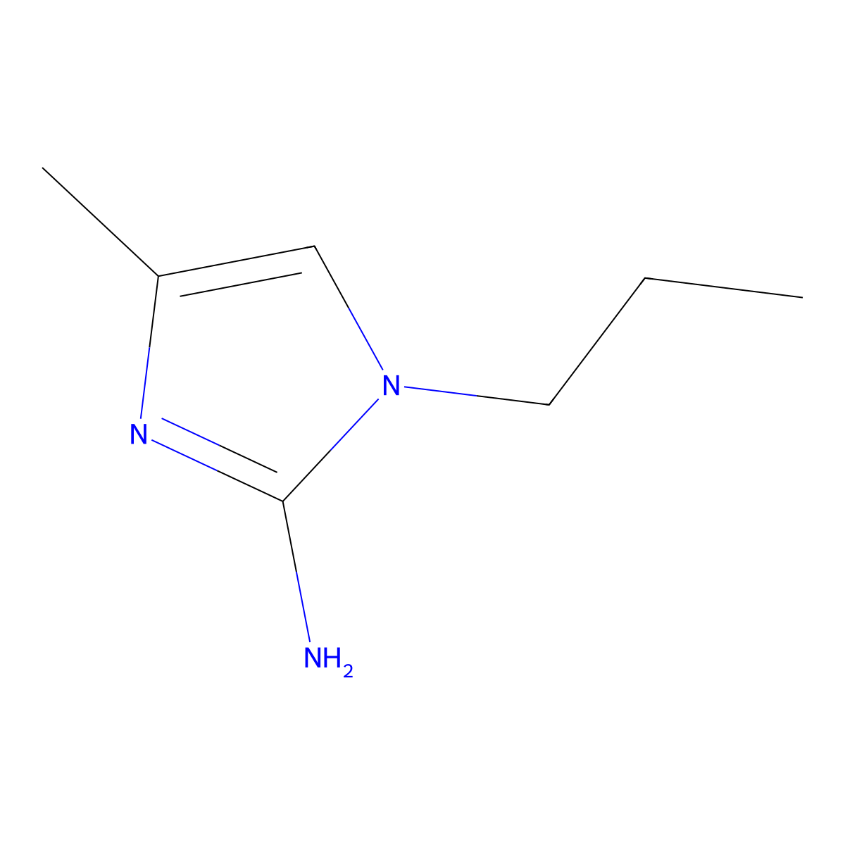 4-Methyl-1-propyl-1h-imidazol-2-amine molecular structure, CAS 1691090-73-9