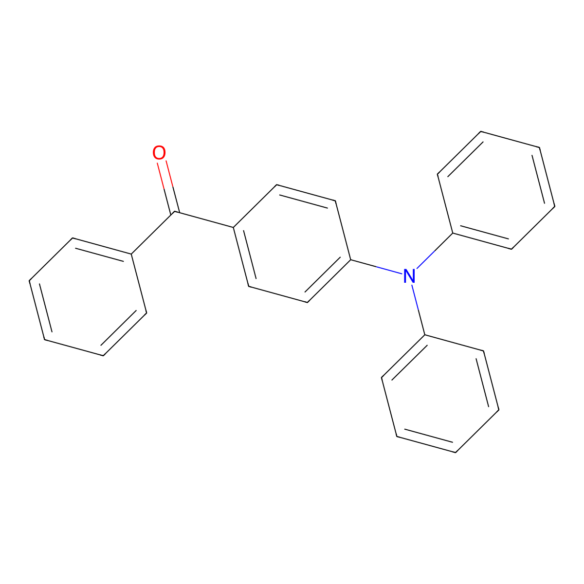 (4-(Diphenylamino)phenyl)(phenyl)methanone molecular structure, CAS 16911-33-4