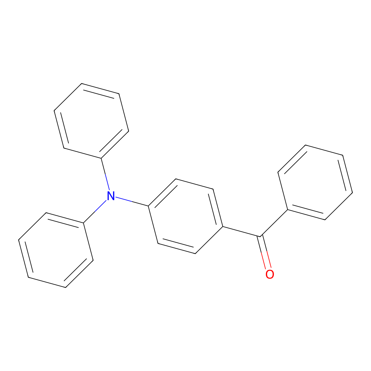 (4-(Diphenylamino)phenyl)(phenyl)methanone molecular structure, CAS 16911-33-4