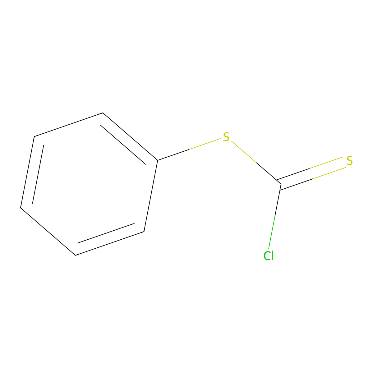 Phenyl Chlorodithioformate molecular structure, CAS 16911-89-0
