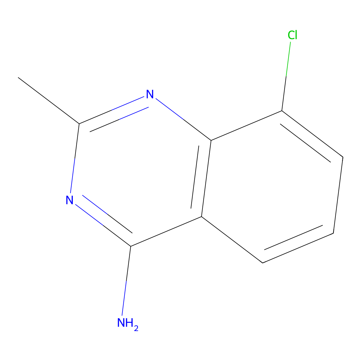 8-Chloro-2-methylquinazolin-4-amine molecular structure, CAS 1691116-87-6