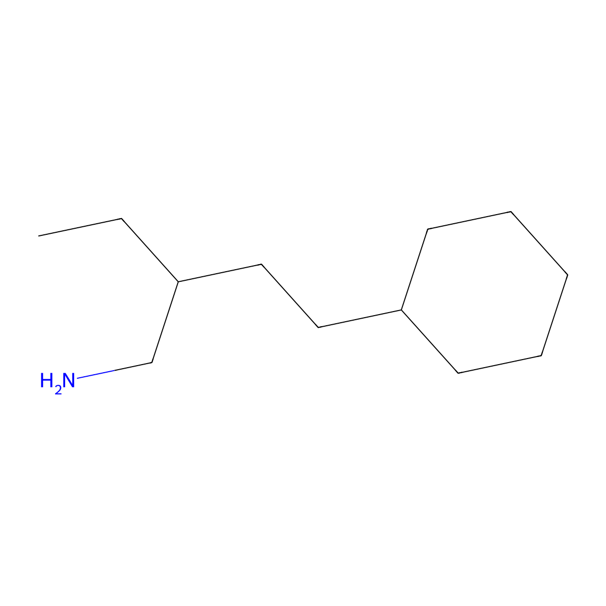 [3-(Aminomethyl)pentyl]cyclohexane molecular structure, CAS 1691184-28-7