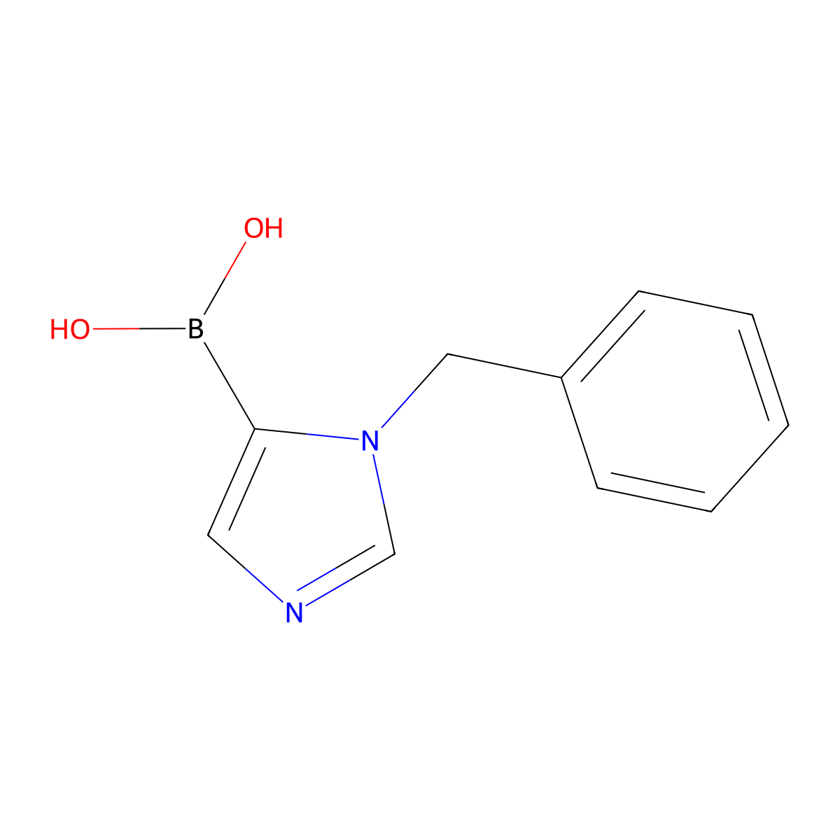 1-Benzyl-1H-imidazole-5-boronic acid molecular structure, CAS 1691204-32-6