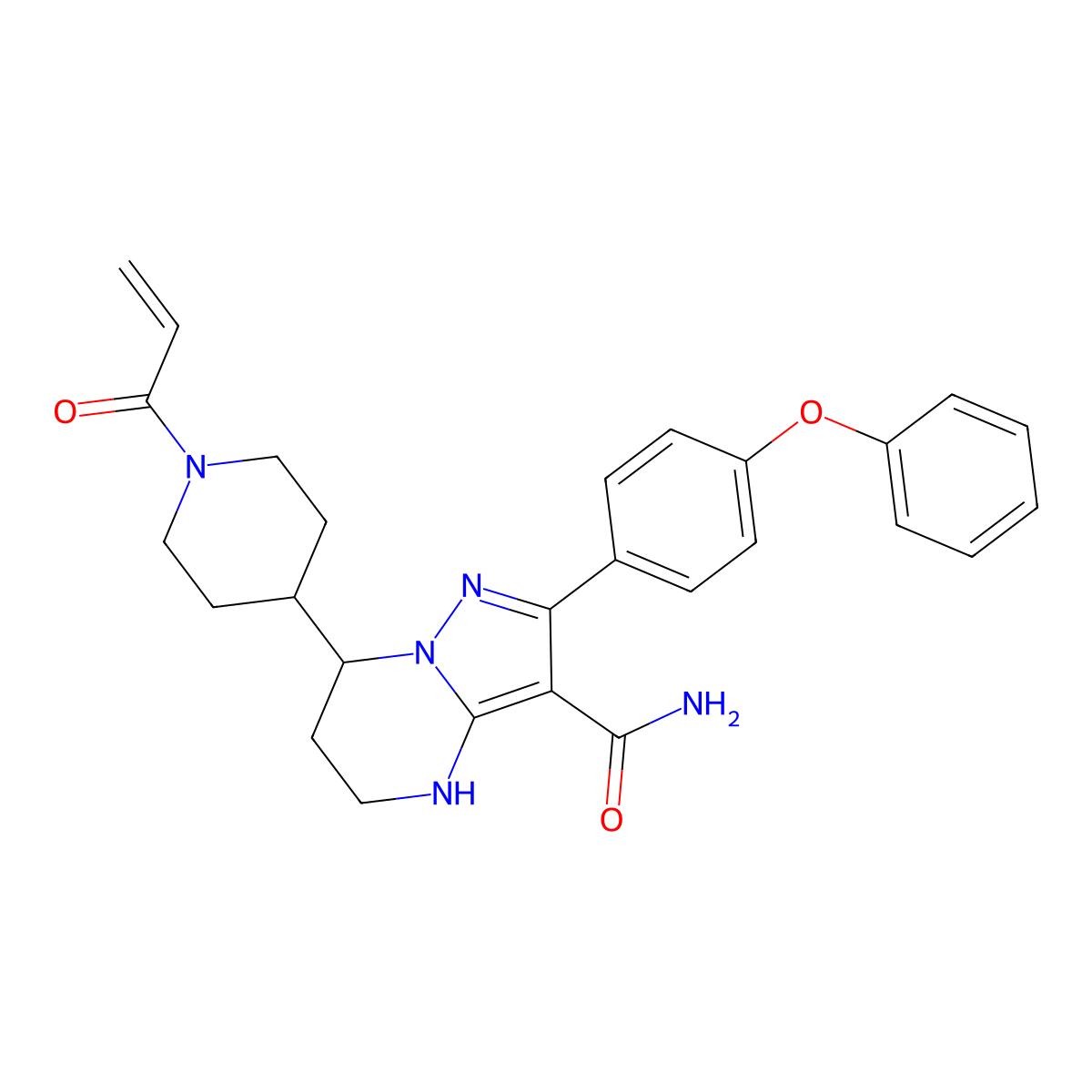 (R)-Zanubrutinib molecular structure, CAS 1691249-44-1