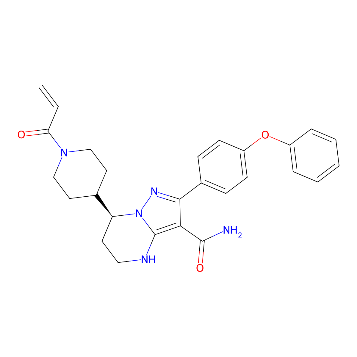 Zanubrutinib molecular structure, CAS 1691249-45-2