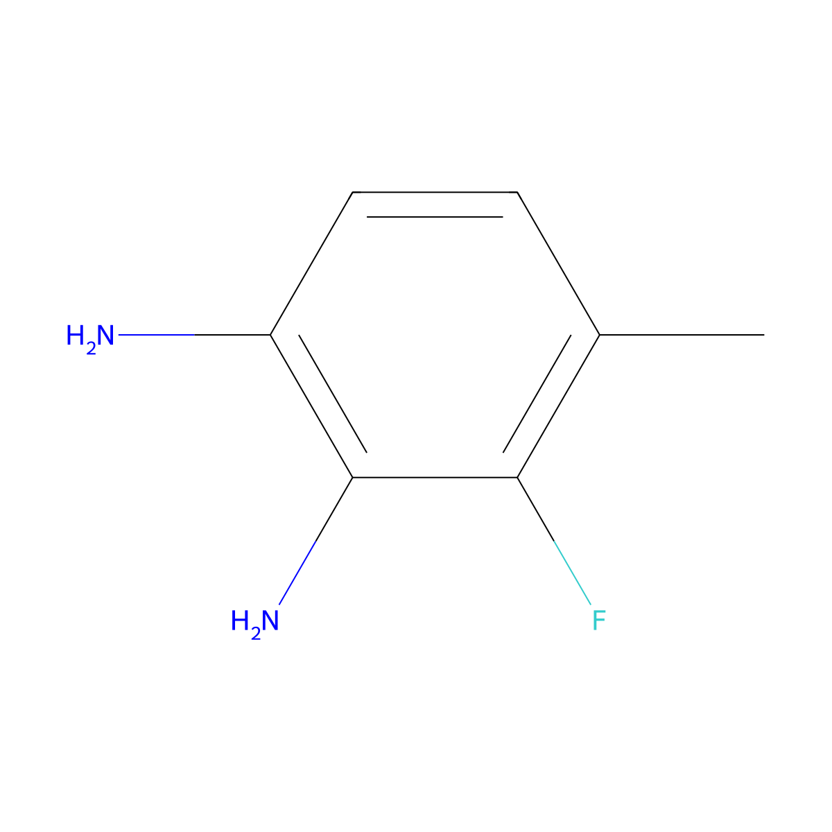 3-Fluoro-4-methylbenzene-1,2-diamine molecular structure, CAS 1691251-77-0