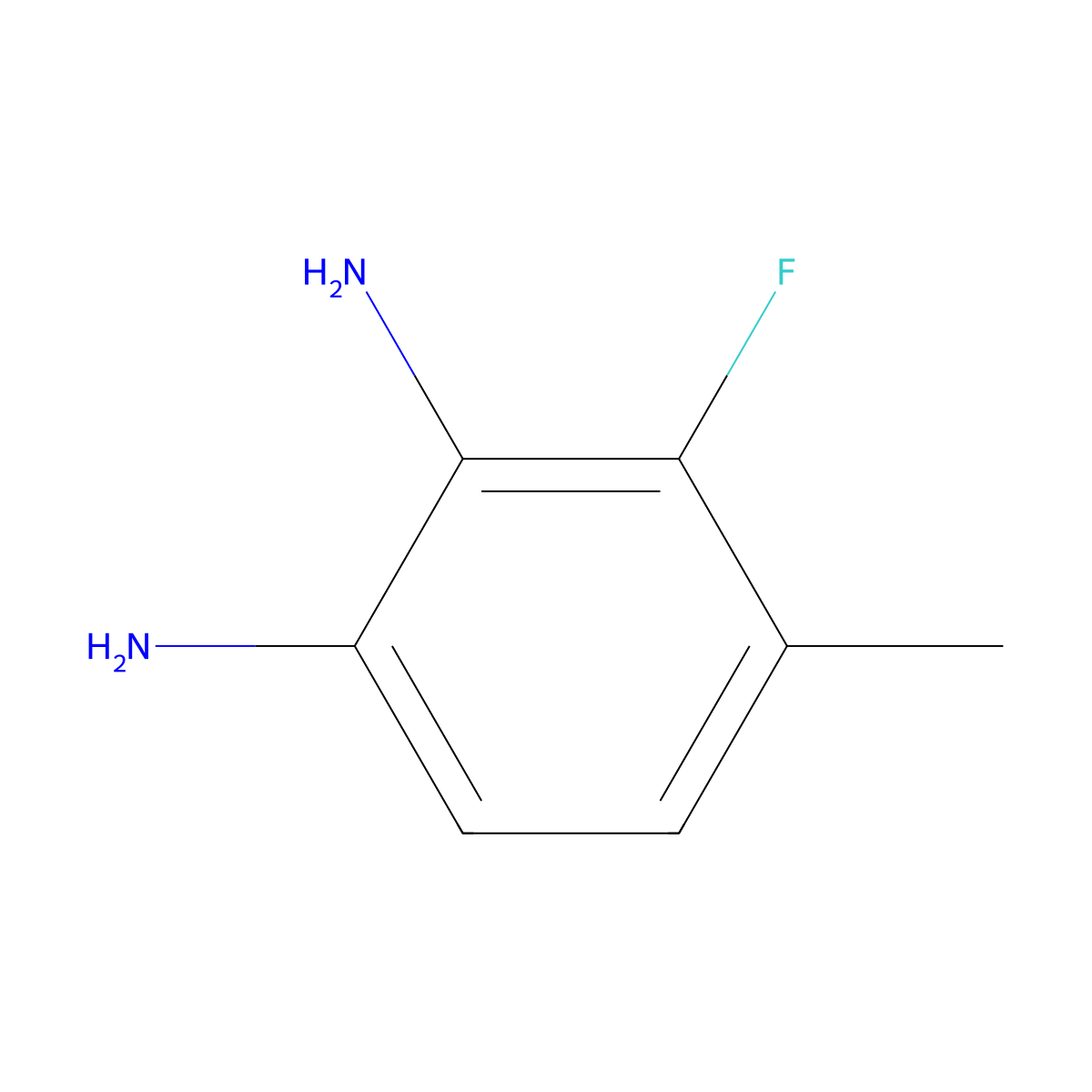 3-Fluoro-4-methylbenzene-1,2-diamine molecular structure, CAS 1691251-77-0