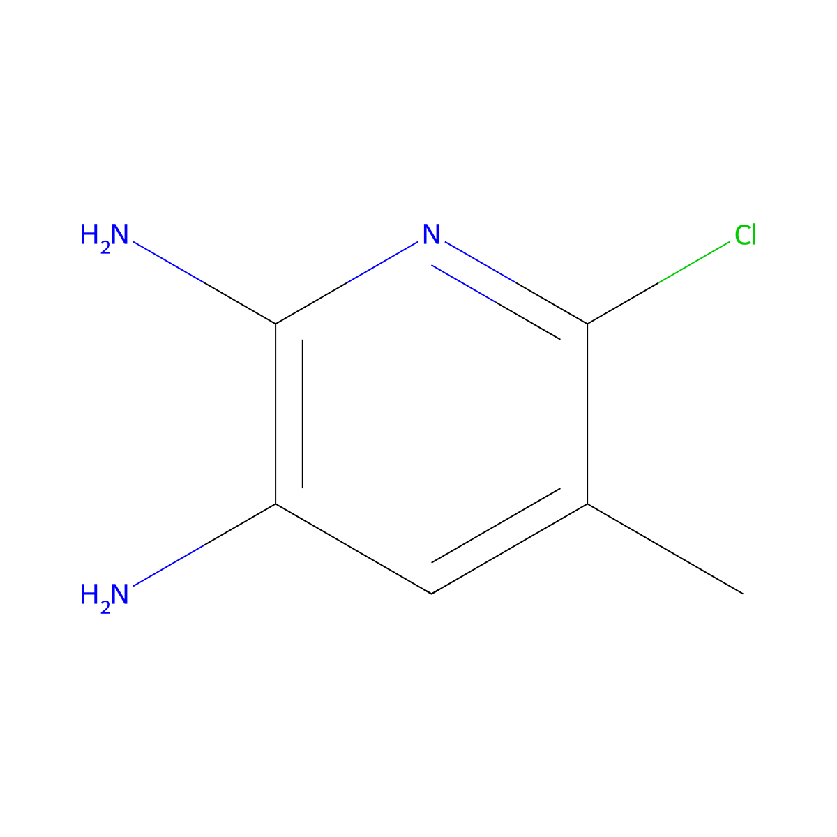 6-Chloro-5-methylpyridine-2,3-diamine molecular structure, CAS 1691252-03-5