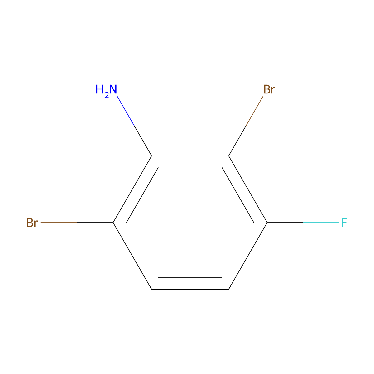 2,6-Dibromo-3-fluoroaniline molecular structure, CAS 1691609-18-3
